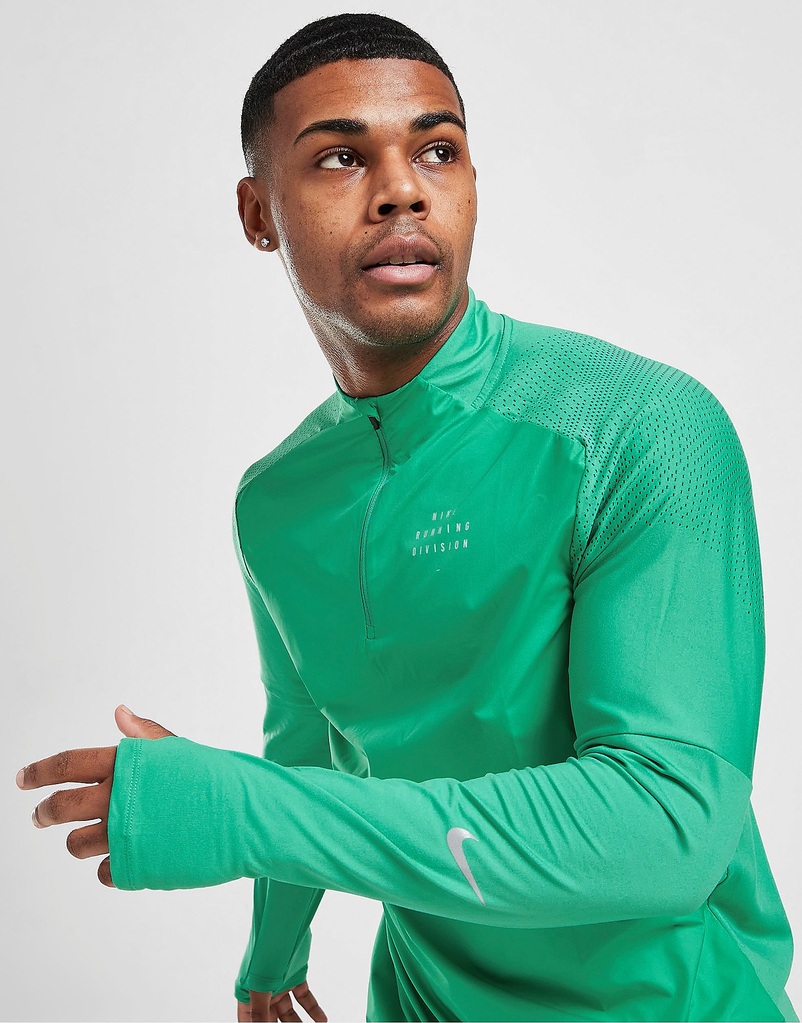 

Nike Run Division Flash 1/4 Zip Top - Roma Green - Mens, Roma Green