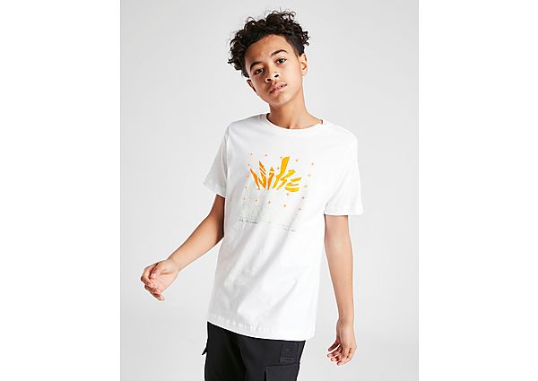 Nike Graphic Futura T-Shirt Junior - White - Kids, White