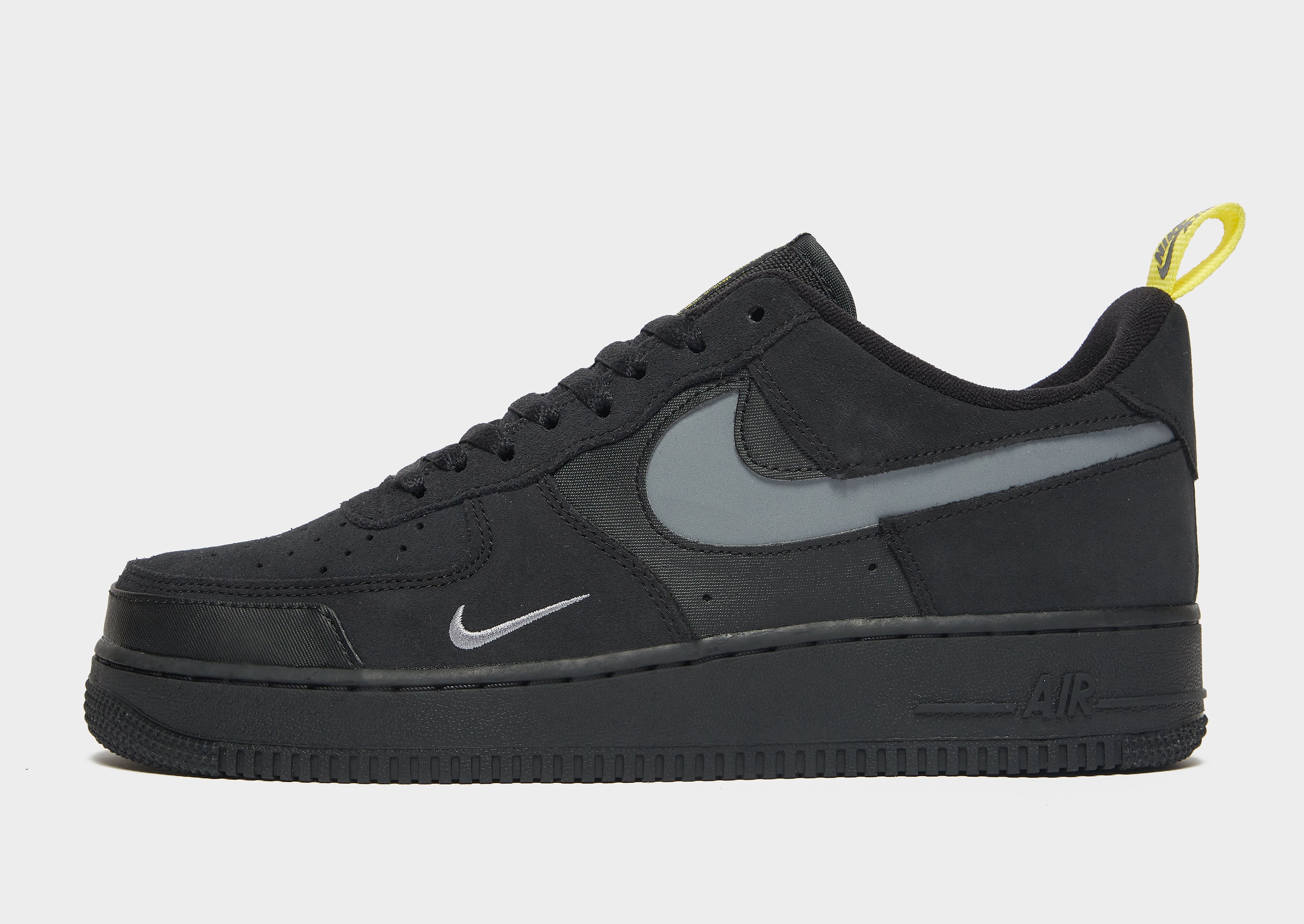 

Nike Air Force 1 Low - Black/Yellow Strike/Metallic Cool Grey - Mens, Black/Yellow Strike/Metallic Cool Grey