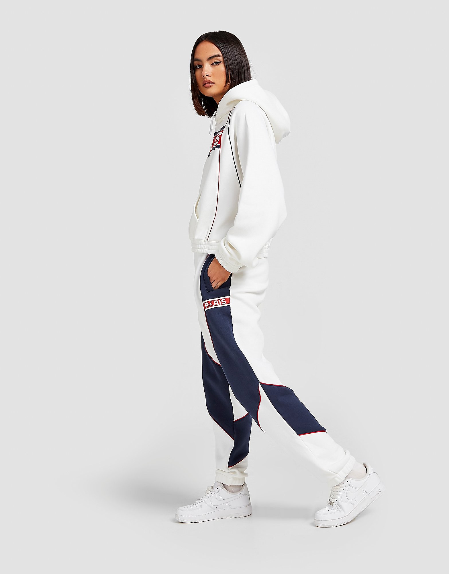 

Jordan Paris Saint Germain Fleece Joggers - White - Womens, White