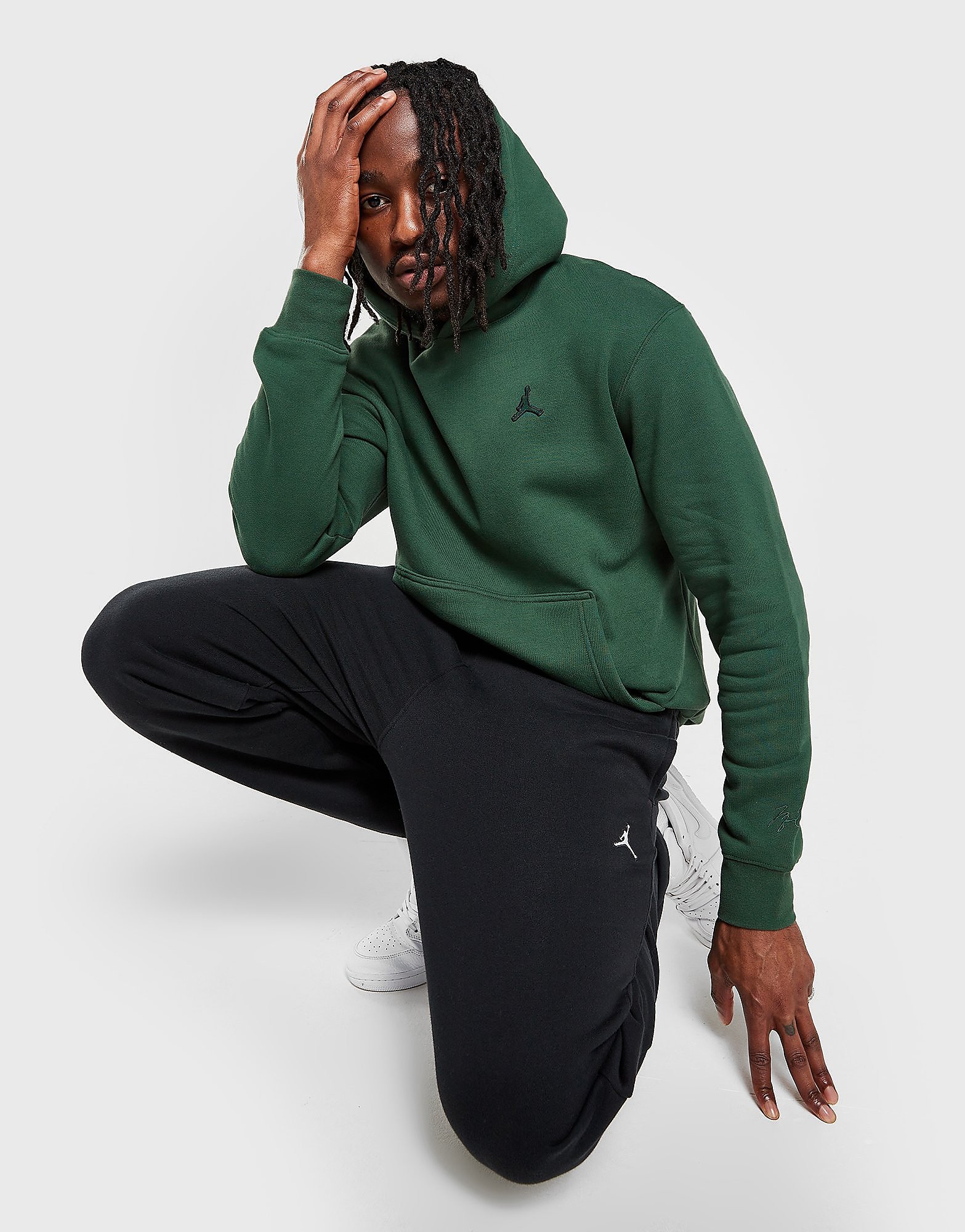 

Jordan Essential Overhead Hoodie - Green - Mens, Green