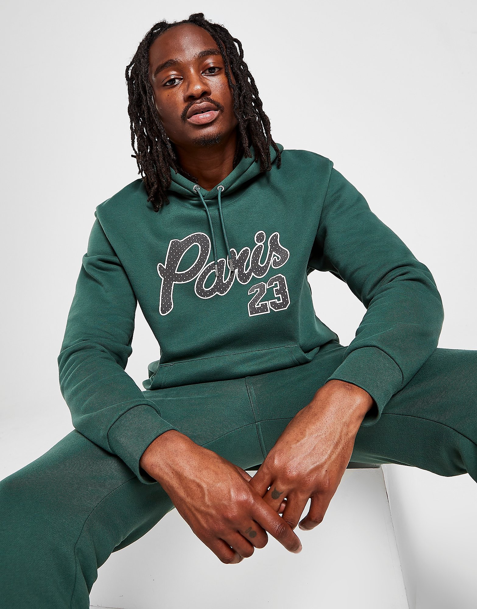 

Jordan x Paris Saint Germain Statement Fleece Hoodie - Green - Mens, Green