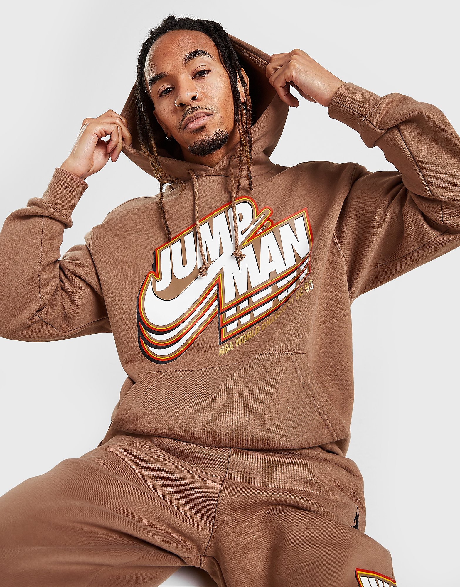 

Jordan Jumpman Pullover Hoodie - Brown - Mens, Brown