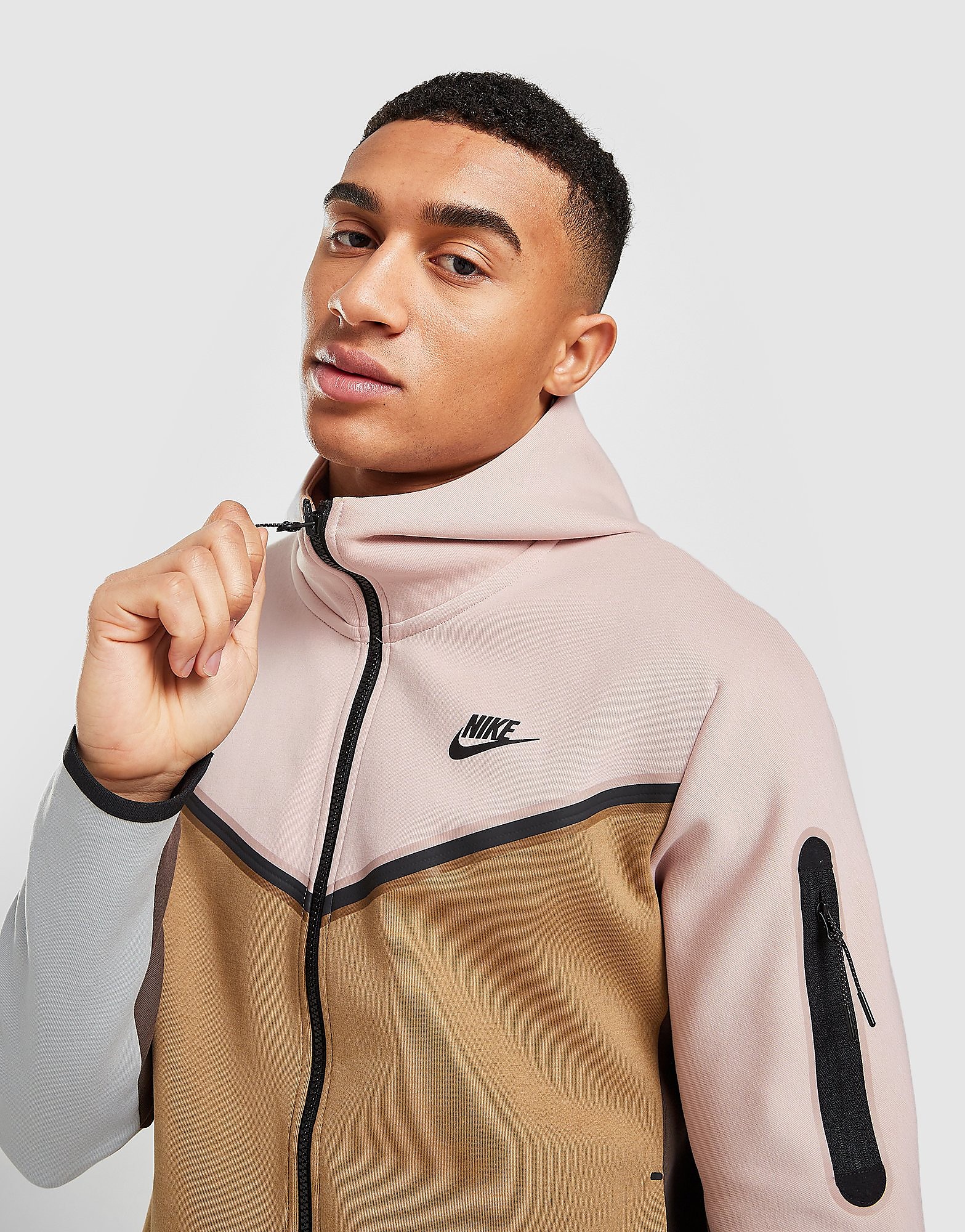 

Nike Tech Fleece Full Zip Hoodie - Brown - Mens, Brown