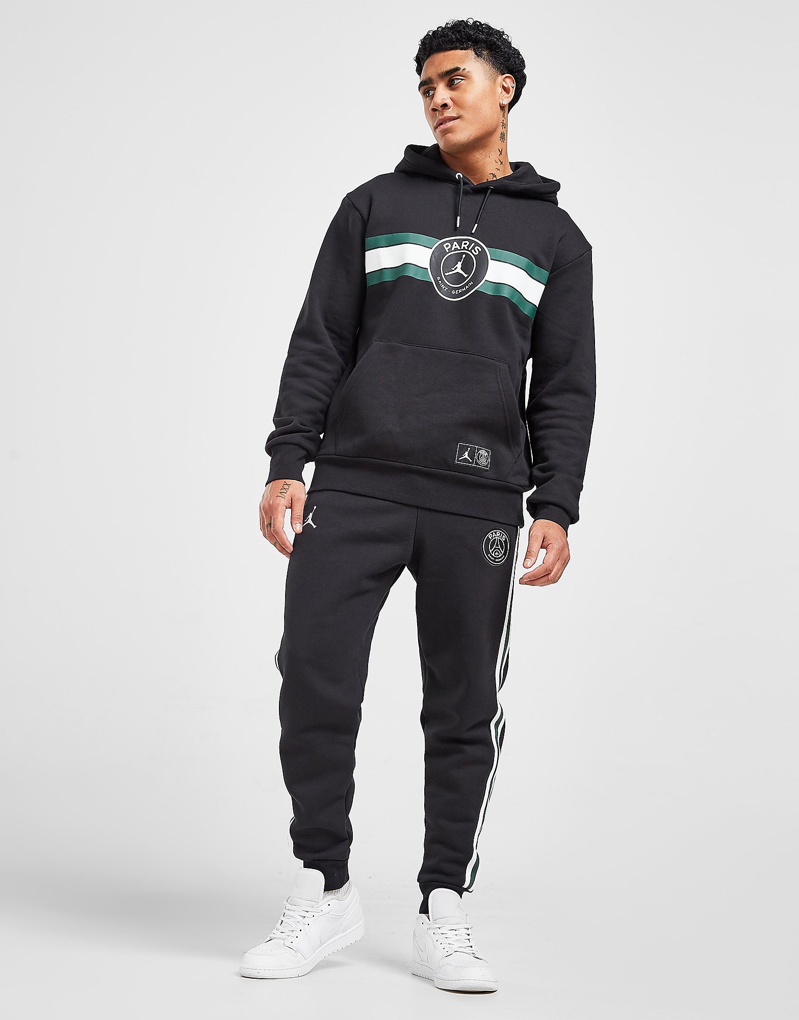 

Jordan x Paris Saint Germain Fleece Joggers - Black - Mens, Black