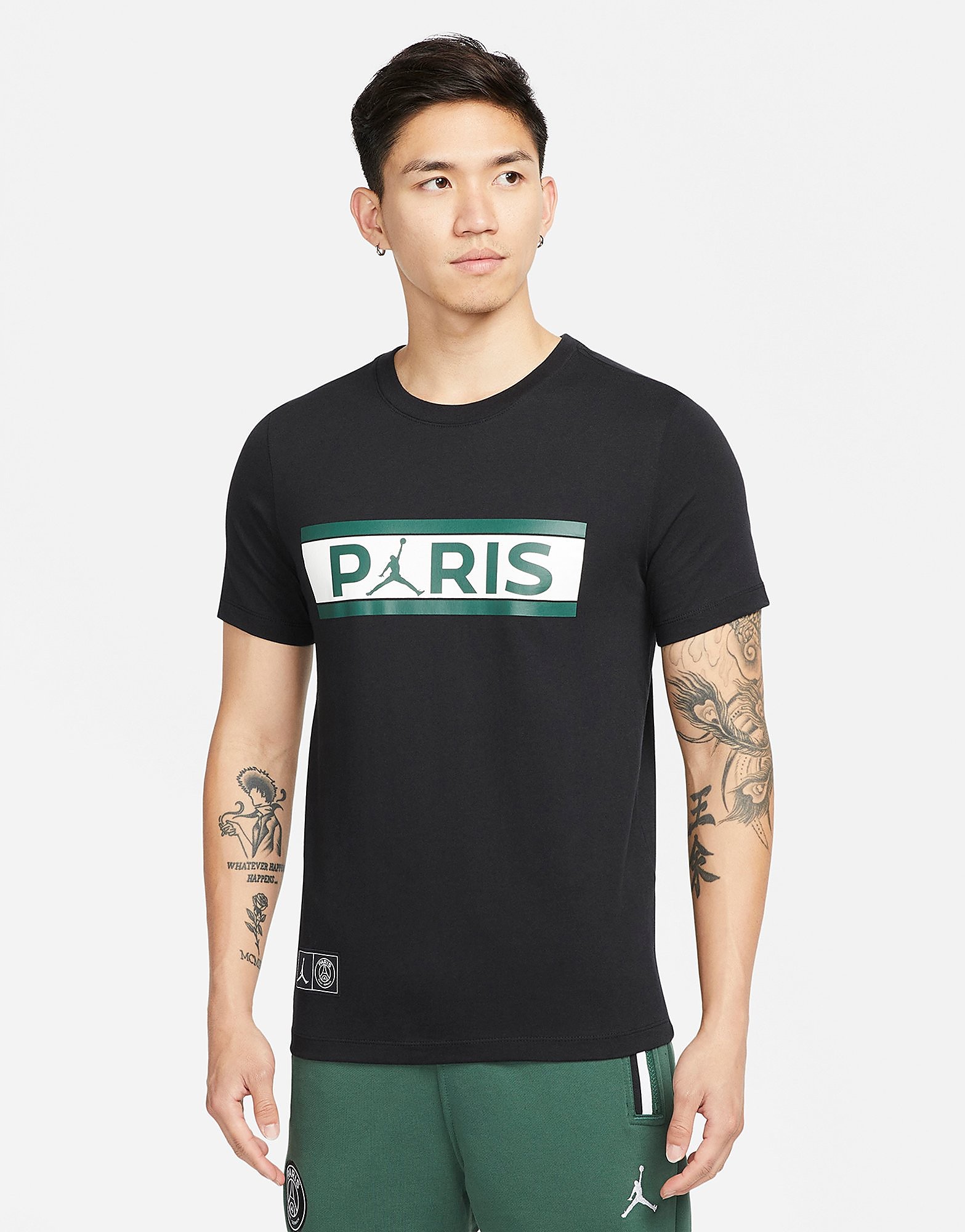 

Jordan x Paris Saint Germain Wordmark T-Shirt - Black - Mens, Black