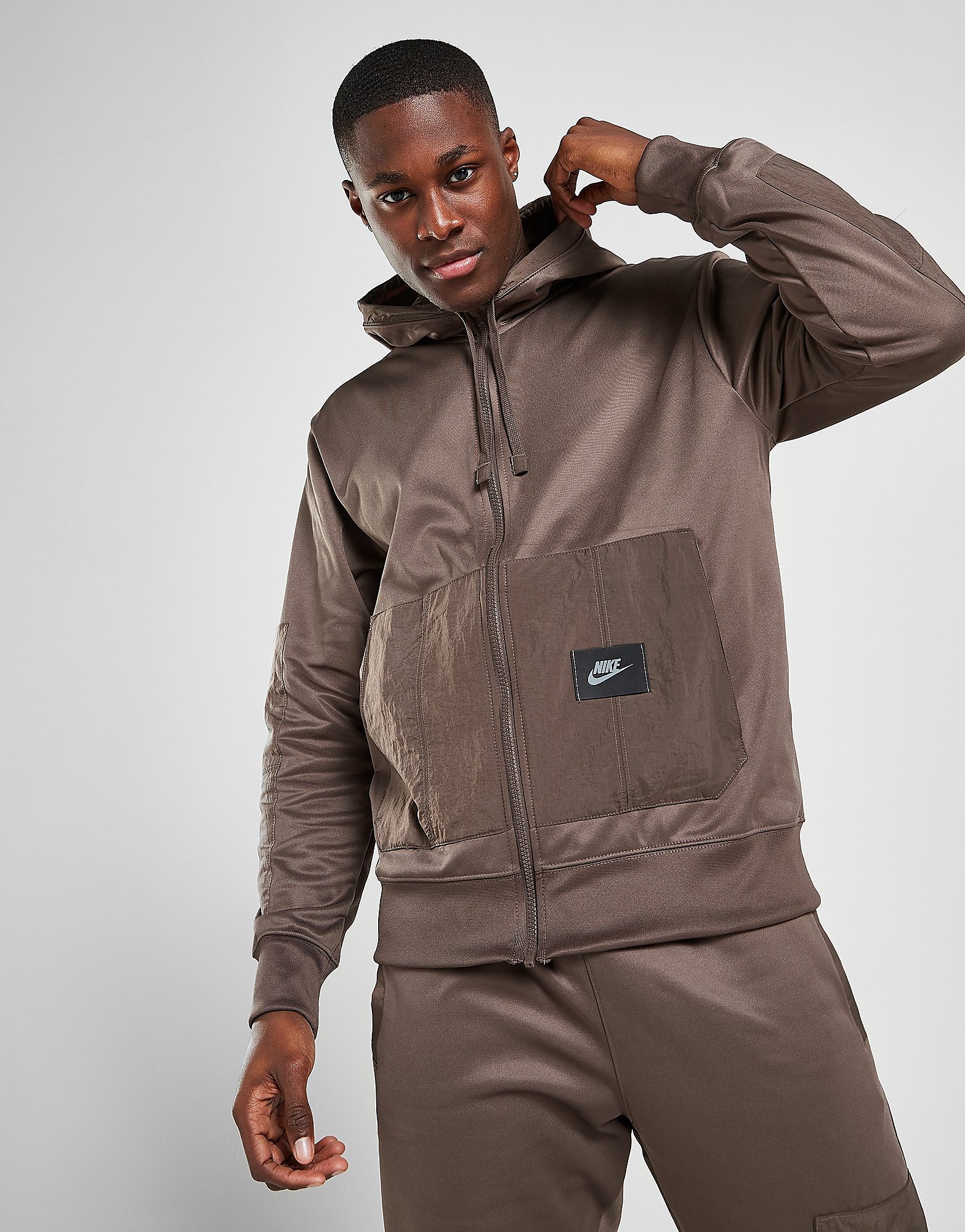 

Nike Utility Full Zip Hoodie - Ironstone/Ironstone - Mens, Ironstone/Ironstone