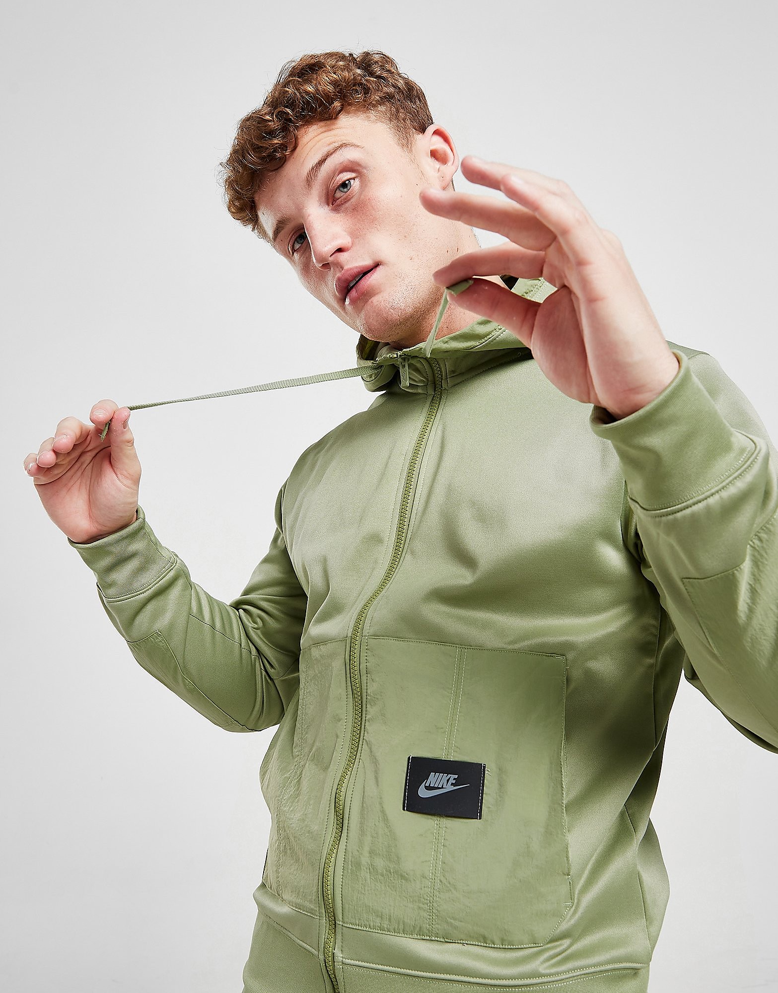 

Nike Utility Full Zip Hoodie - Oil Green/Oil Green - Mens, Oil Green/Oil Green