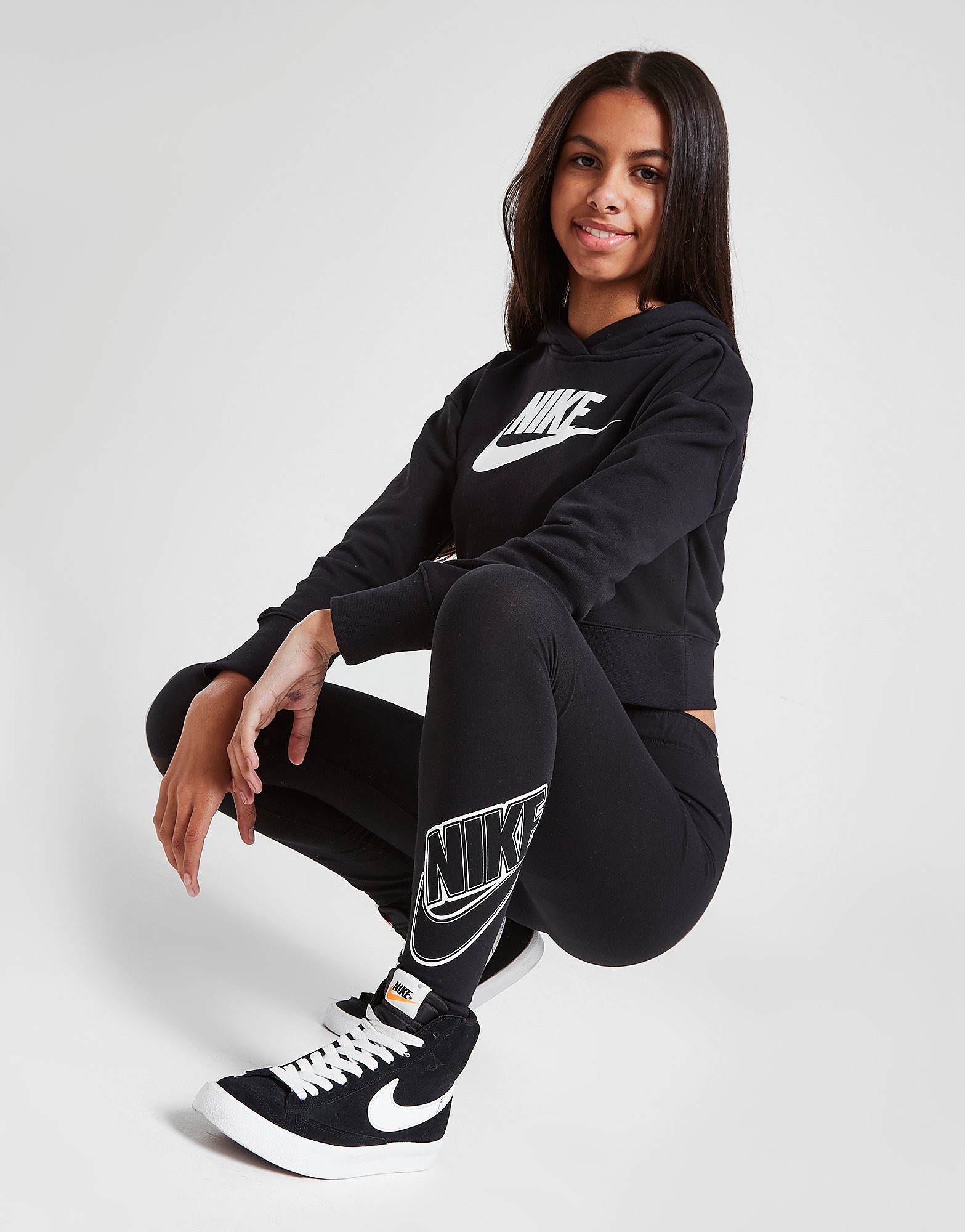 

Nike Girls' Sportswear Graphic Leggings Junior - BLACK - Kids, BLACK