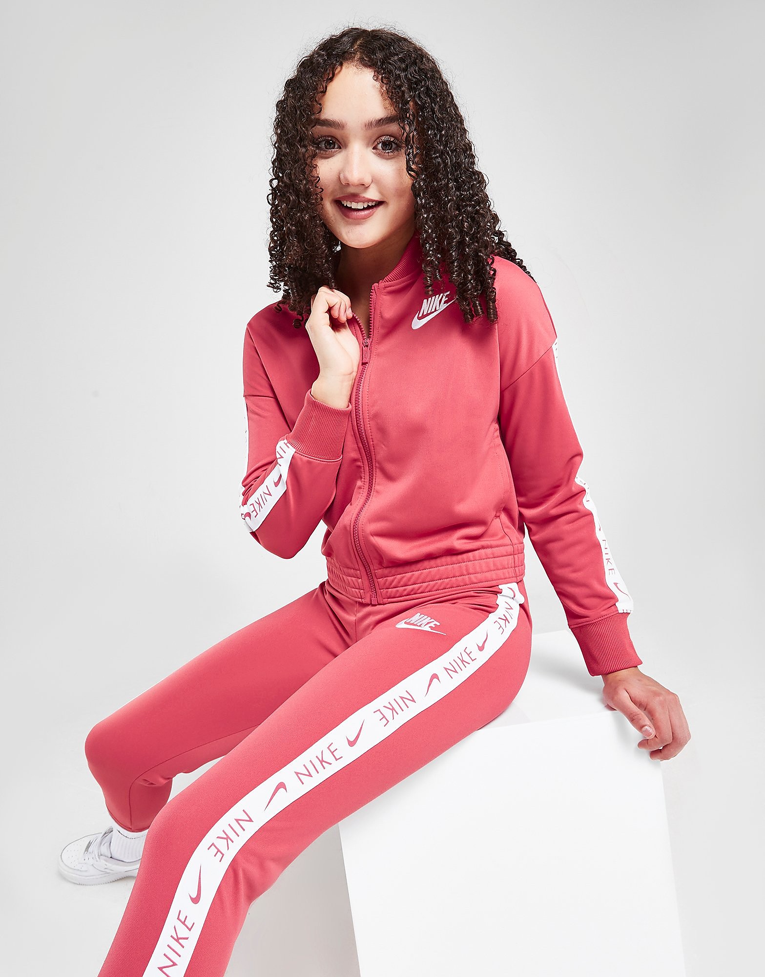 Nike Girls' Tricot Tracksuit Junior - Pink - Kids, Pink