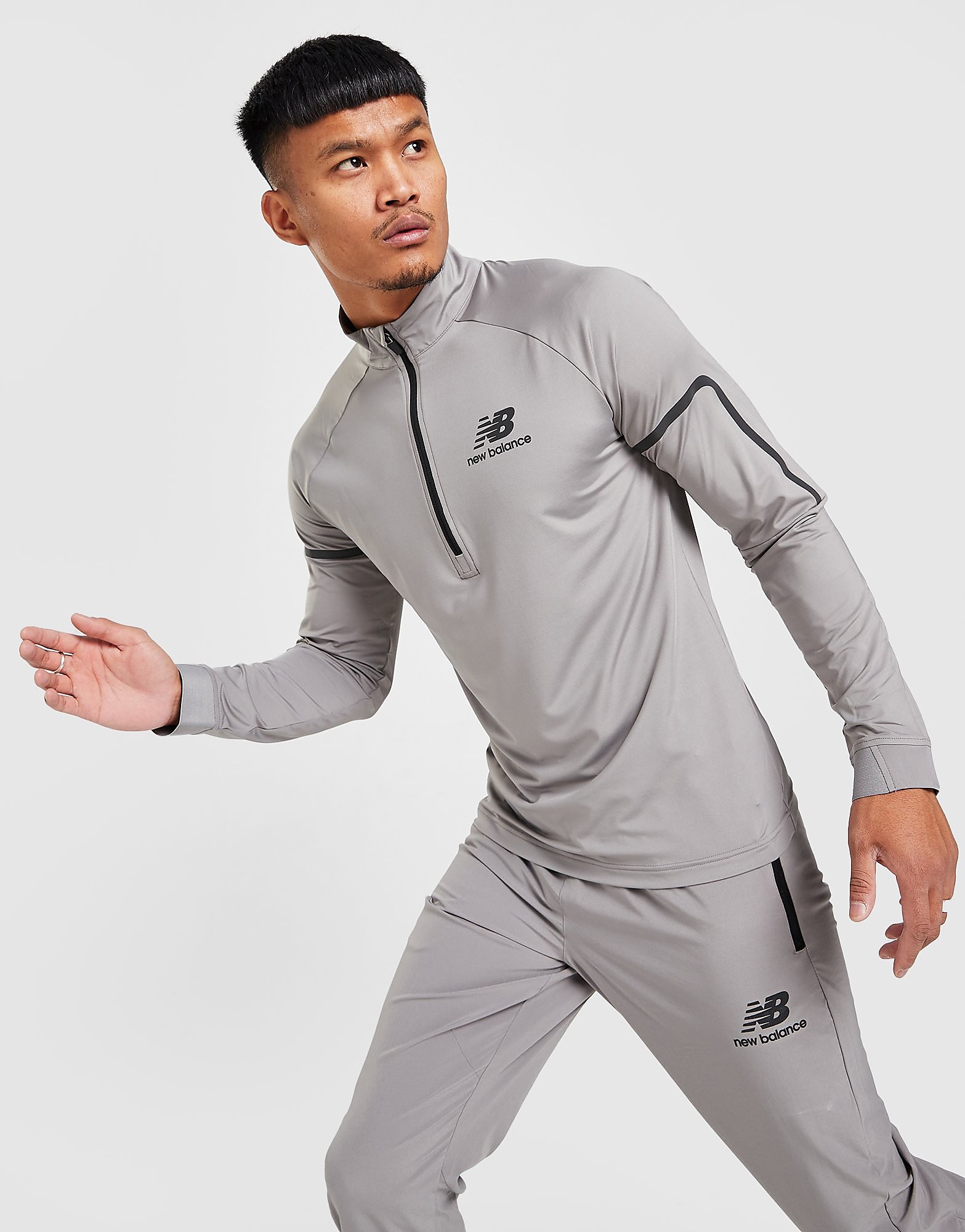 

New Balance 2002 1/4 Zip Top - Grey - Mens, Grey