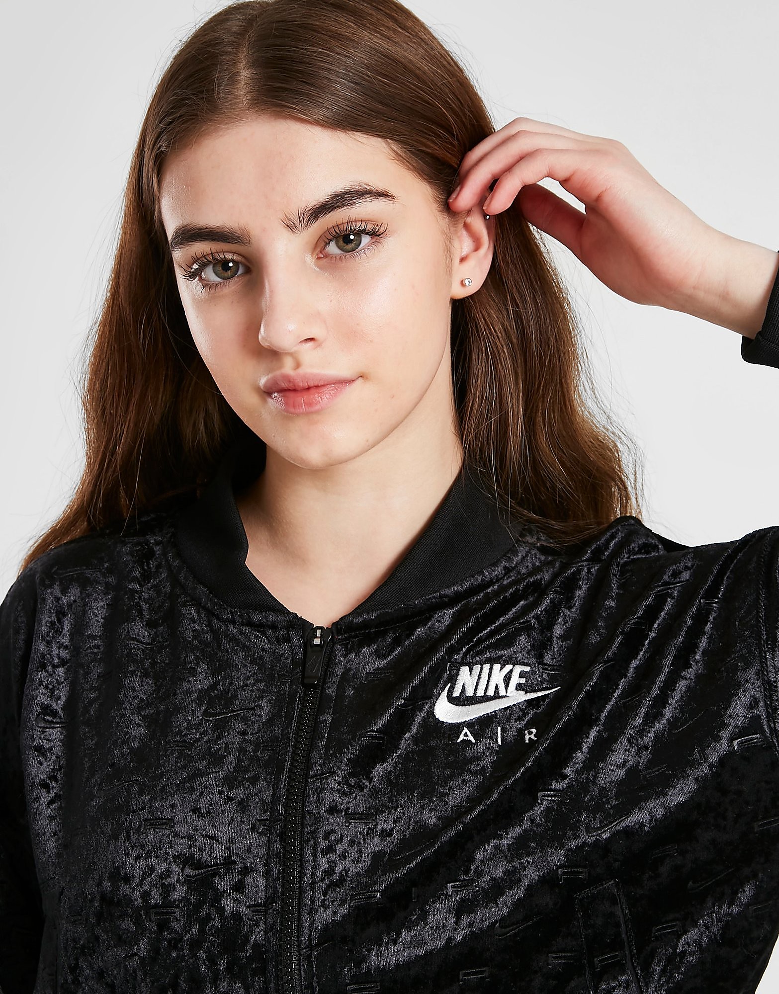 

Nike Girls' Air Crop Jacket Junior - Black - Kids, Black