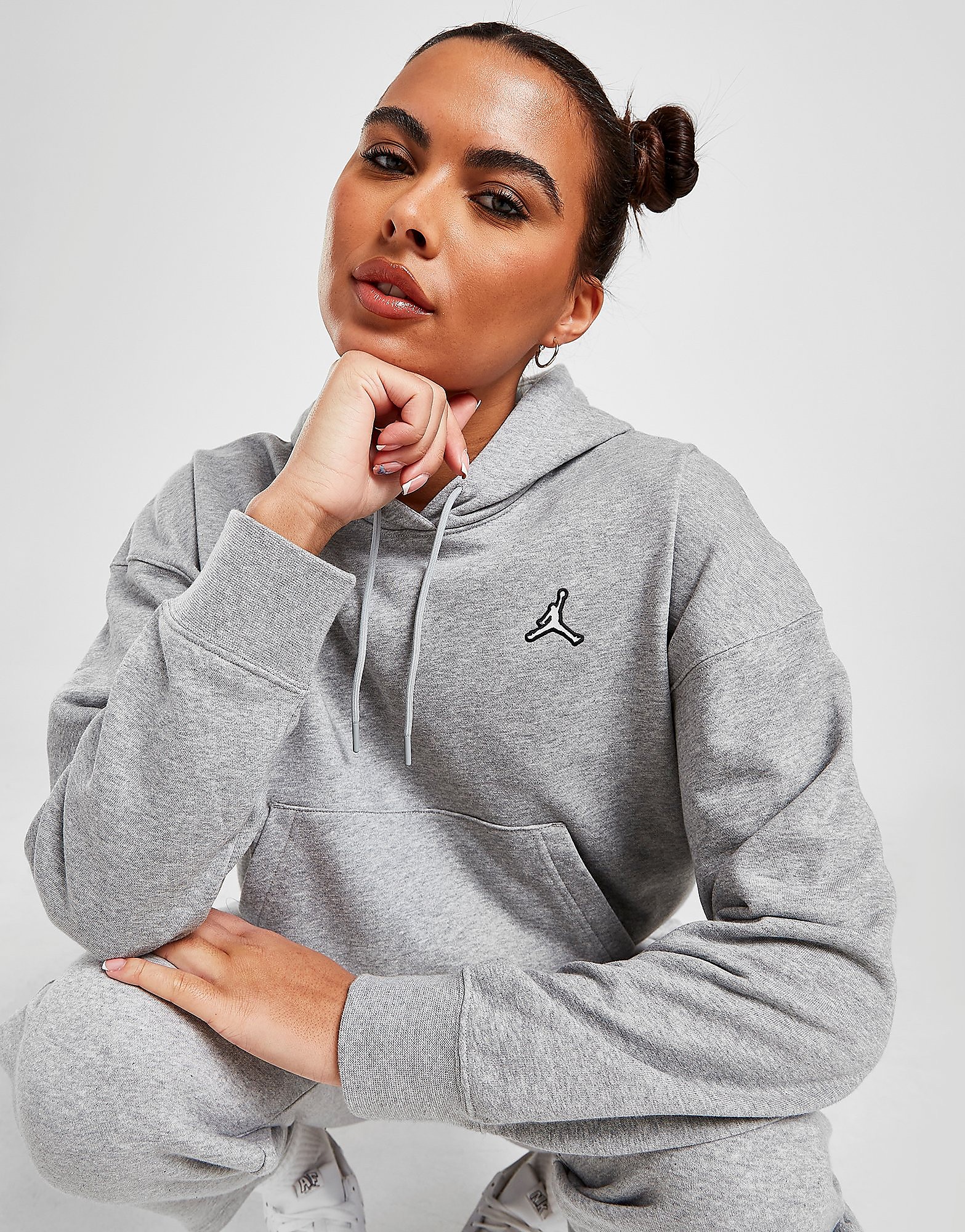 

Jordan Essential Overhead Hoodie - Dark Grey - Womens, Dark Grey