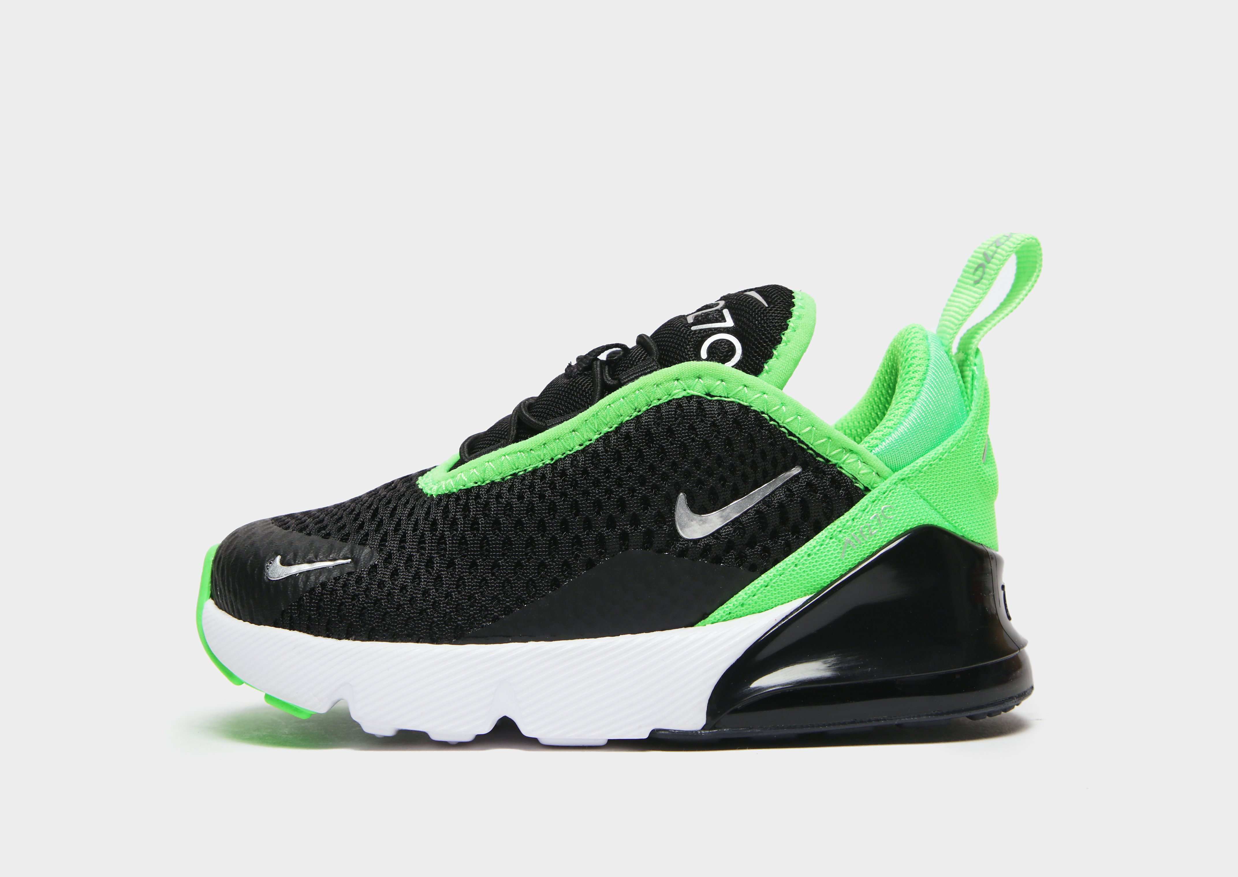 

Nike Air Max 270 Infant - Black/Green Strike/White/Chrome - Kids, Black/Green Strike/White/Chrome