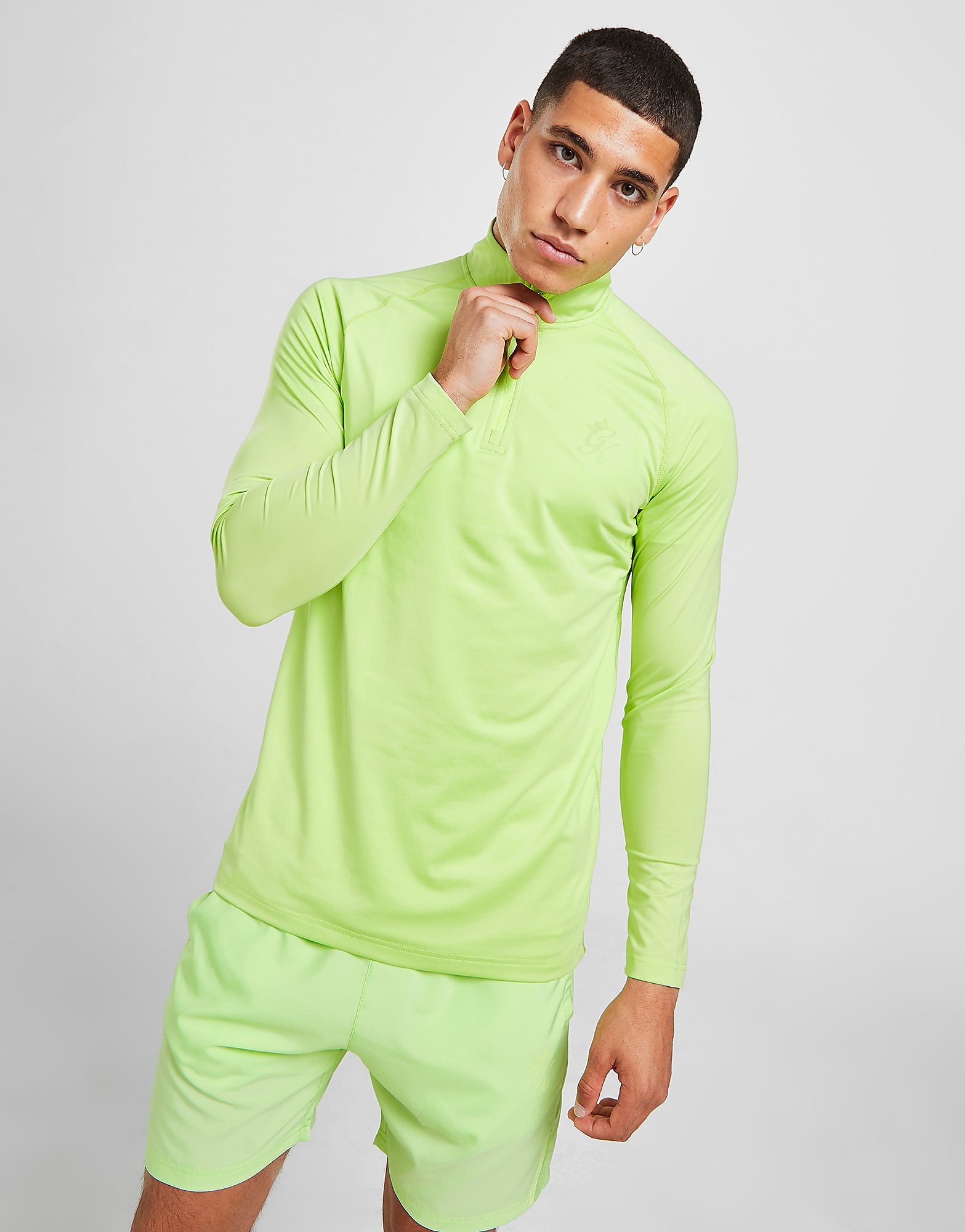 

Gym King Race 1/4 Zip Top - Green - Mens, Green