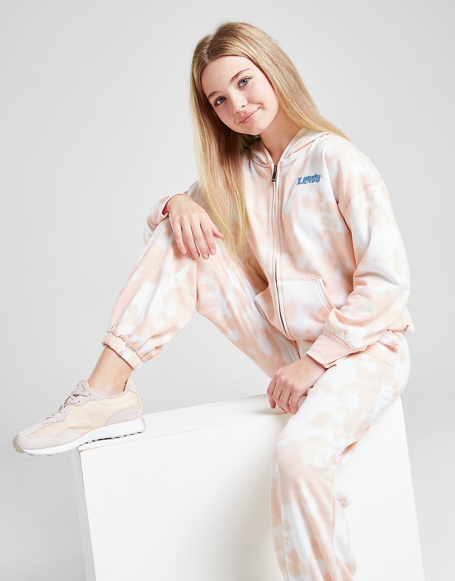 

Levis Girls' Full Zip Tie Dye Hoodie Junior - Pink - Kids, Pink