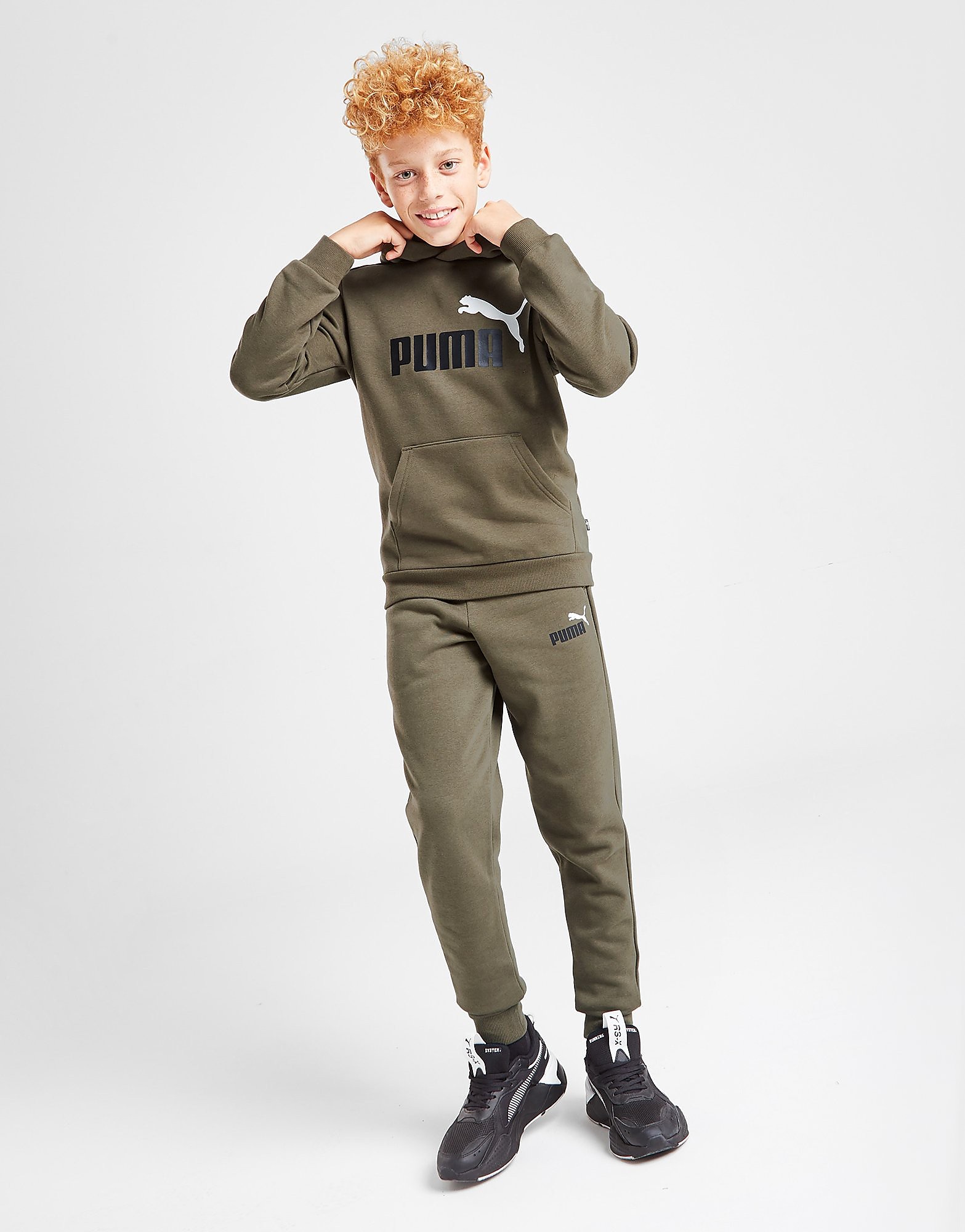 

Puma Core Logo Joggers Junior - Green - Kids, Green