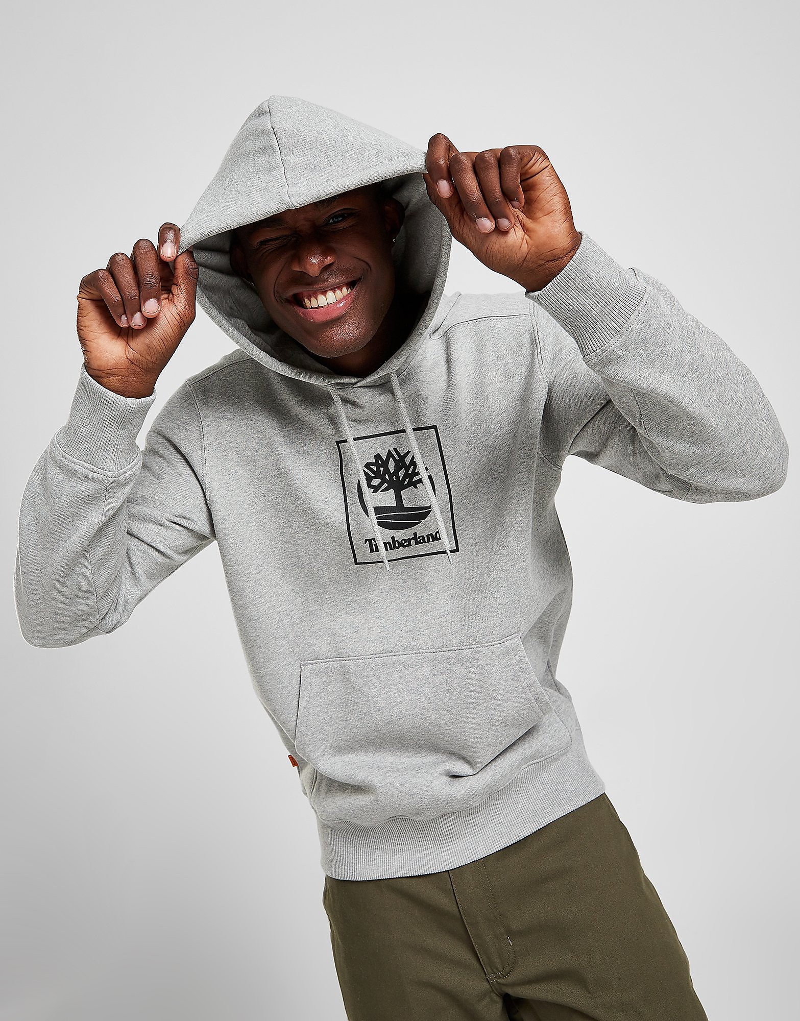 

Timberland Stack Overhead Hoodie - Grey - Mens, Grey