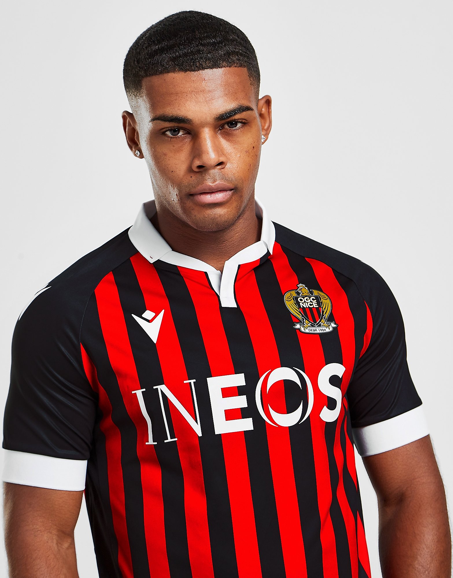 

Macron OGC Nice 2021/22 Home Shirt - Red - Mens, Red