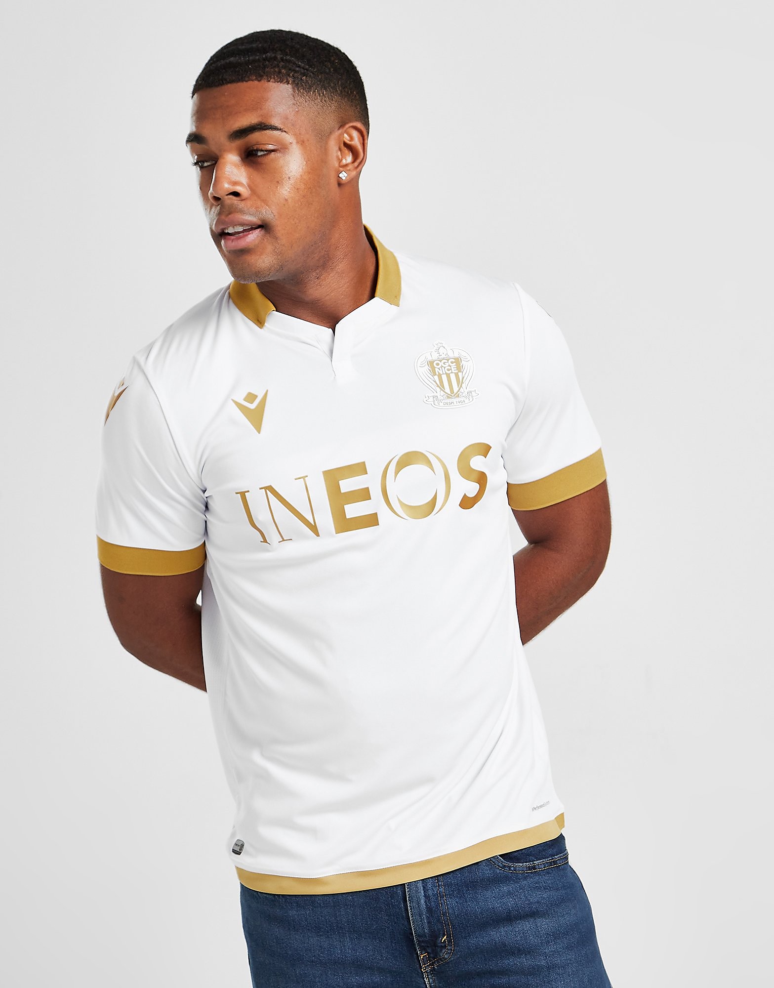 

Macron OGC Nice 2021/22 Away Shirt - White - Mens, White