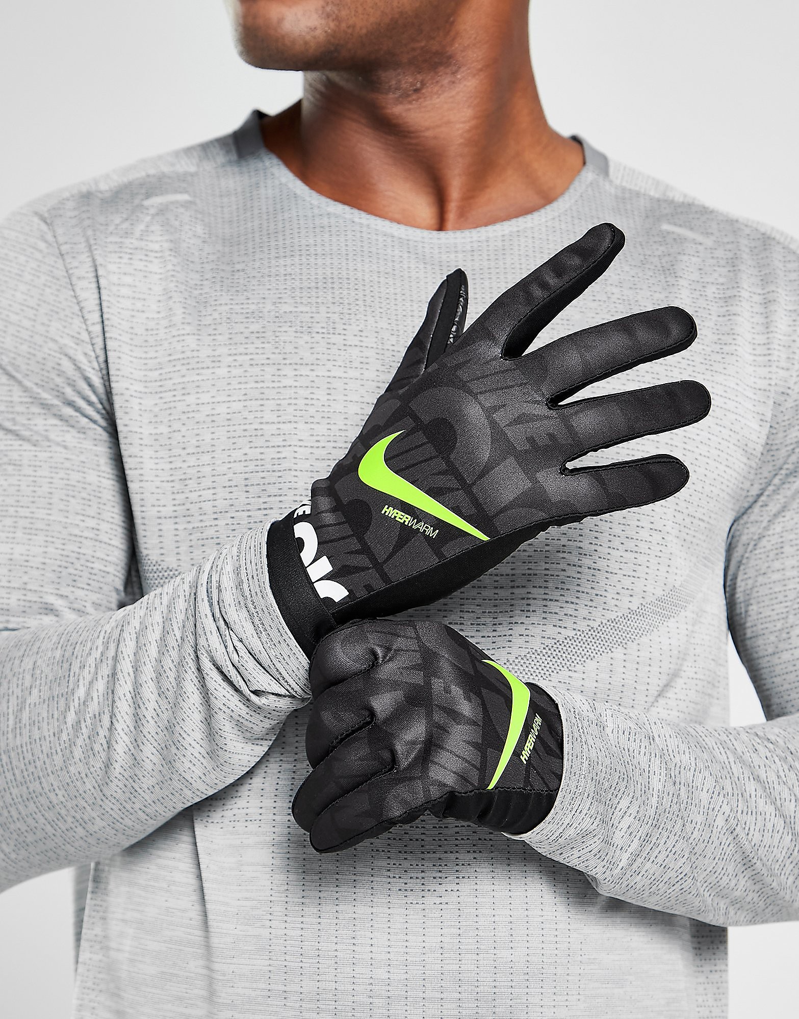 

Nike Air HyperWarm Academy Gloves - Black - Mens, Black