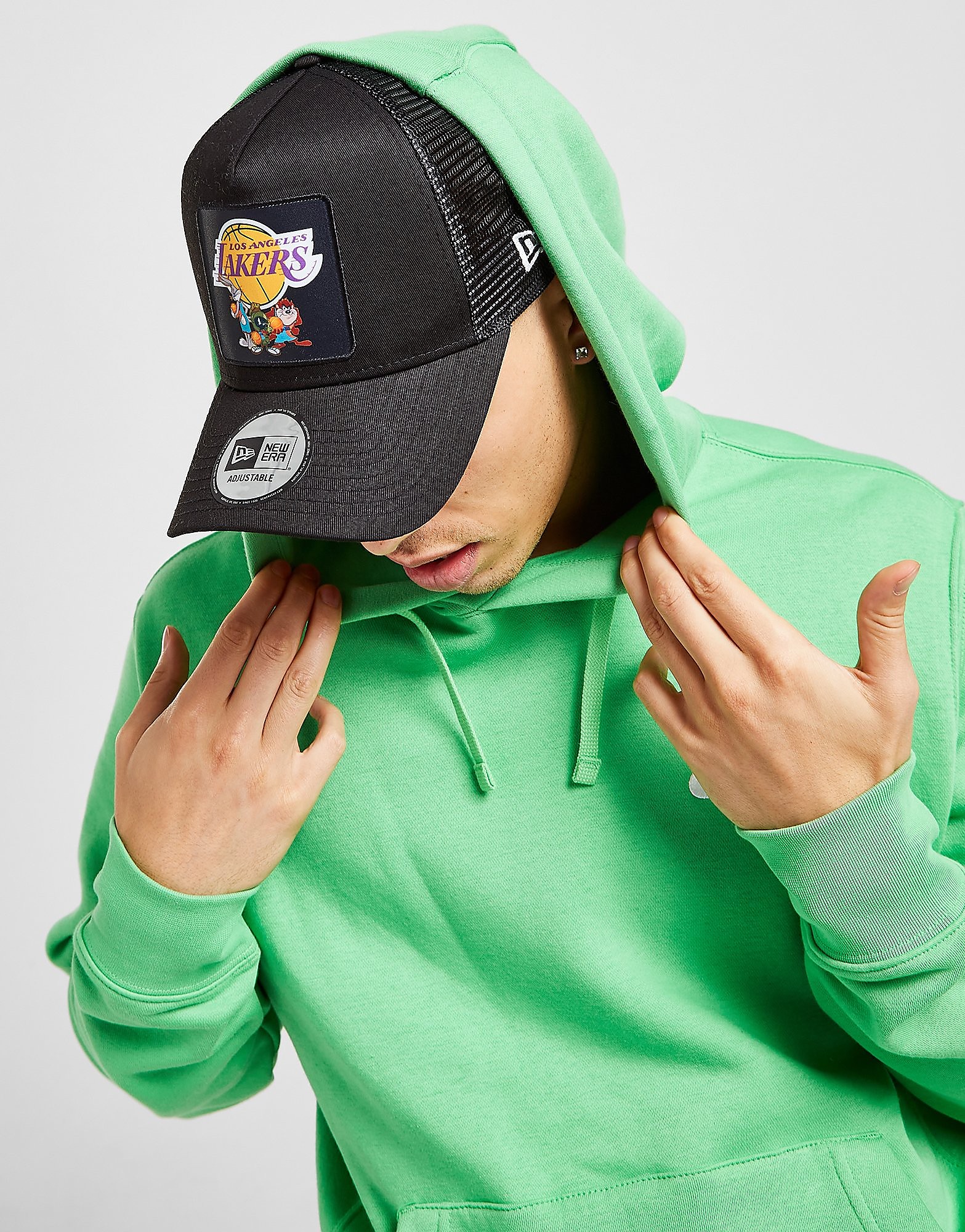 New Era NBA LA Lakers Space Jam 9FORTY Trucker Cap - Black - Womens, Black