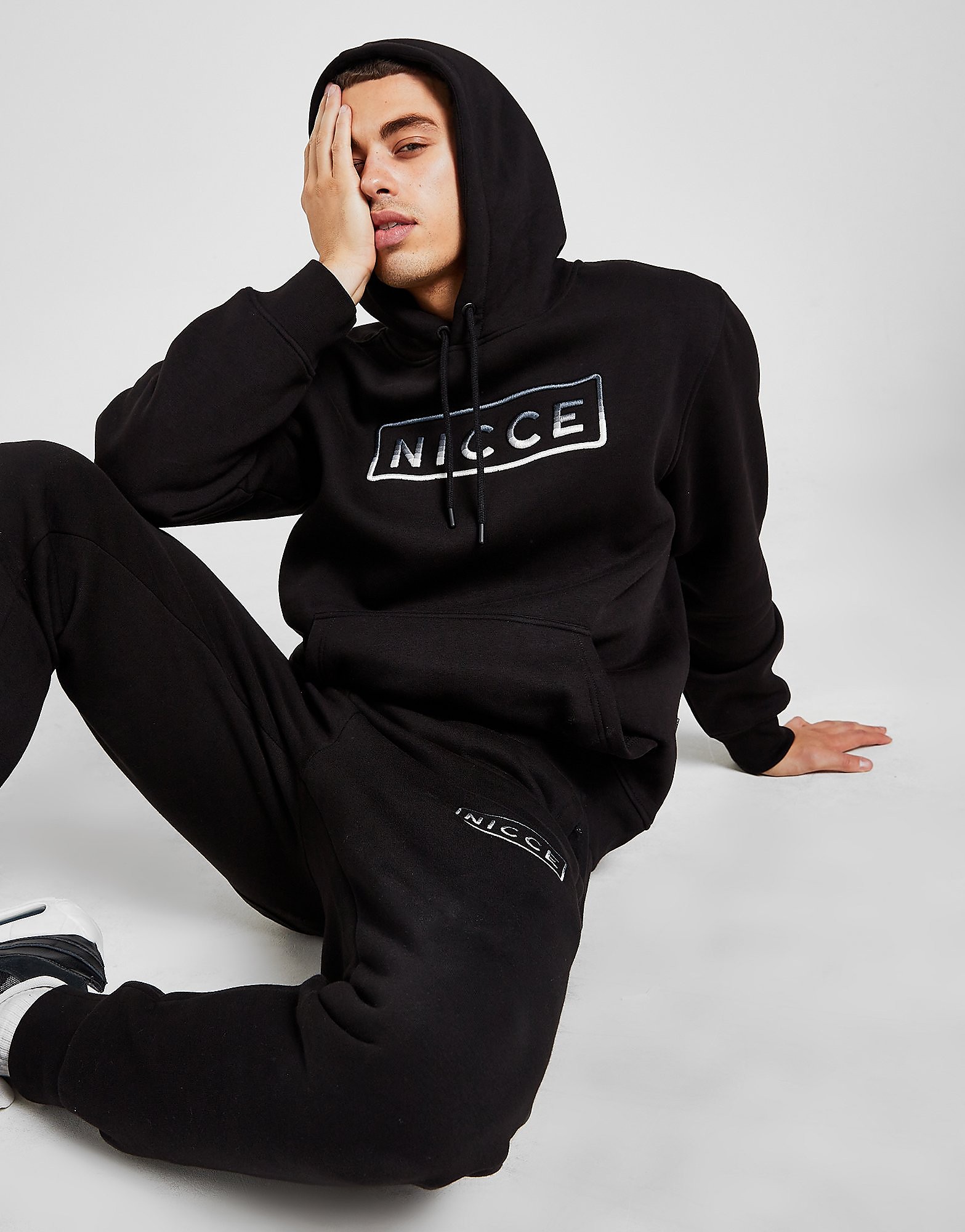 

Nicce Powell Overhead Hoodie - Black - Mens, Black