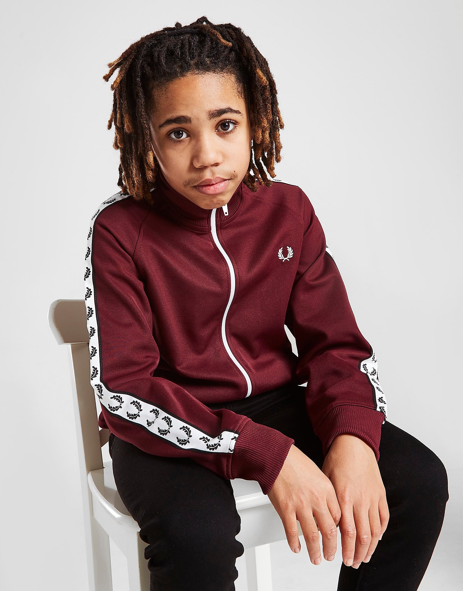 

Fred Perry Laurel Tape Track Top Junior - Red - Kids, Red