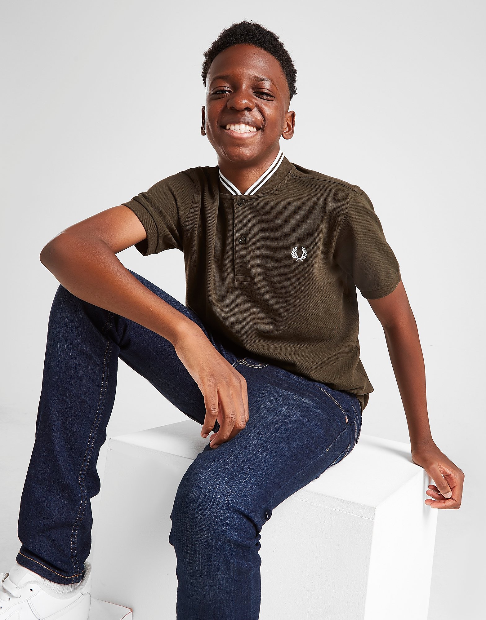

Fred Perry Bomber Polo Shirt Junior - Green - Kids, Green