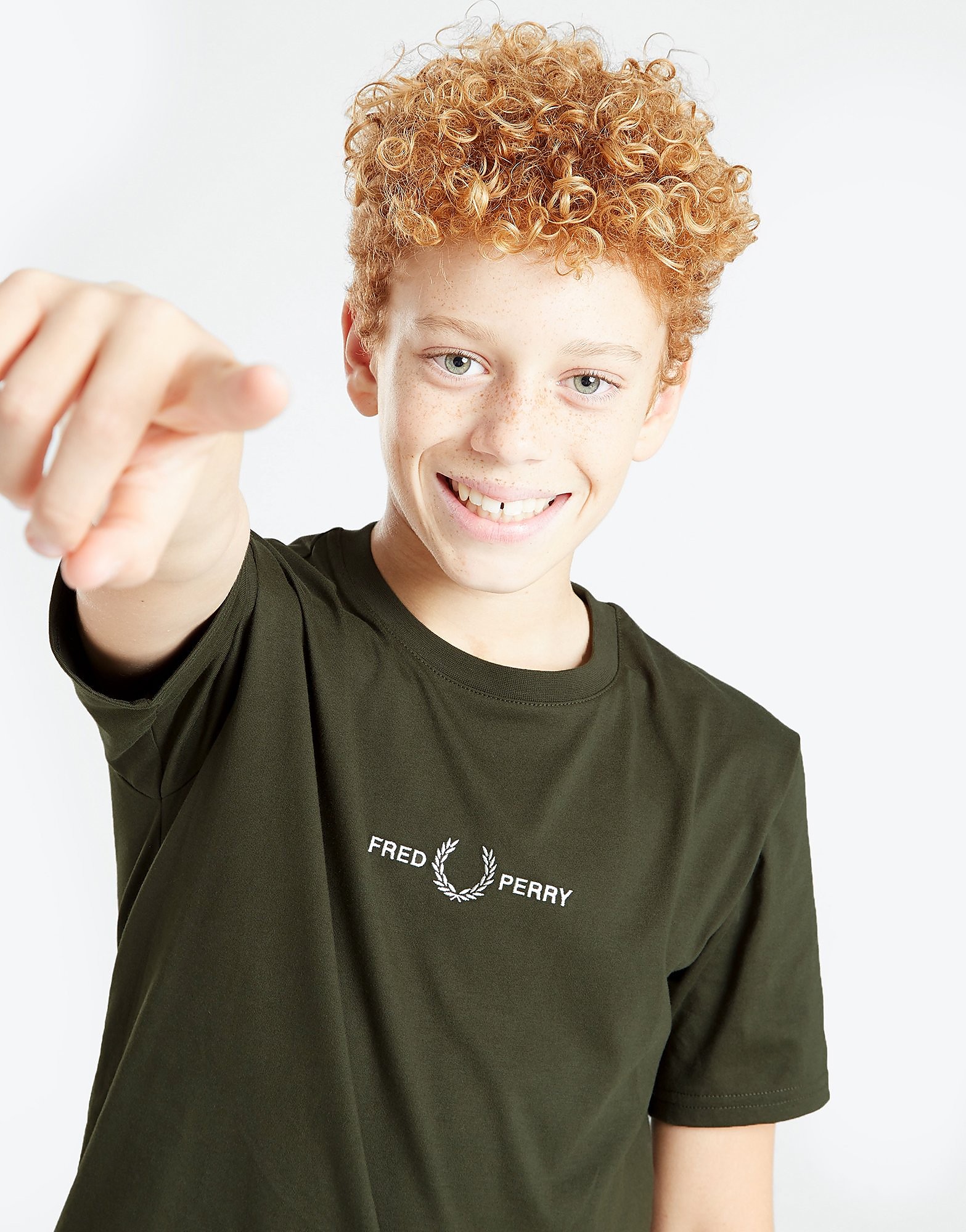 

Fred Perry Central Logo T-Shirt Junior - Green - Kids, Green