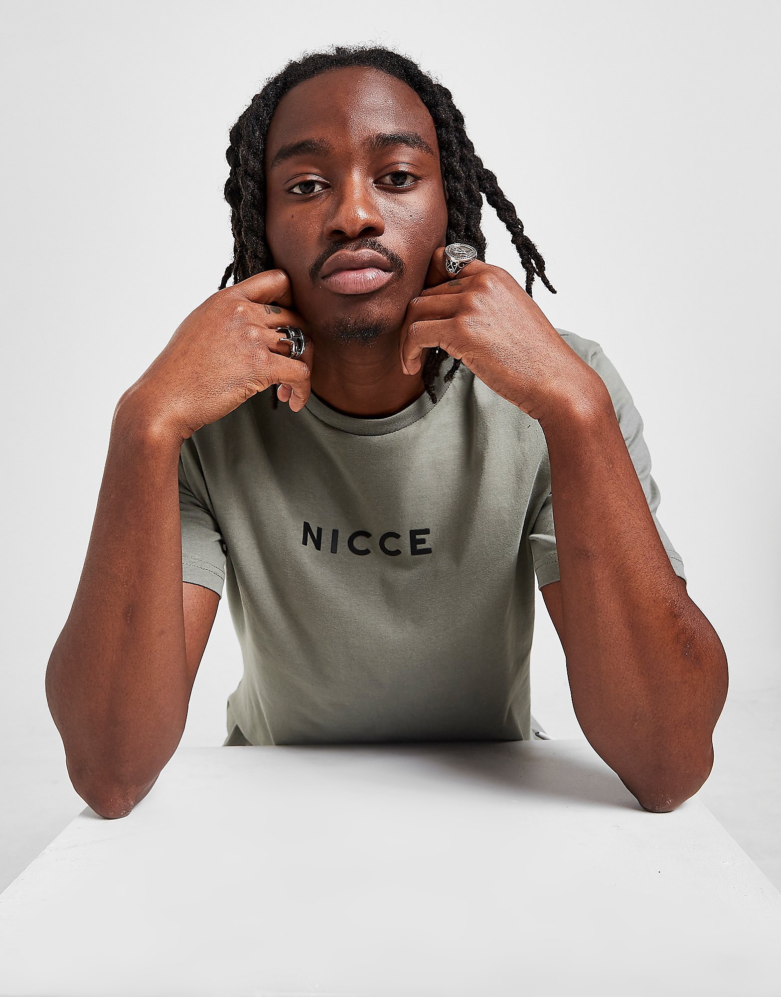

Nicce Centre Logo T-Shirt - Only at JD - Green - Mens, Green