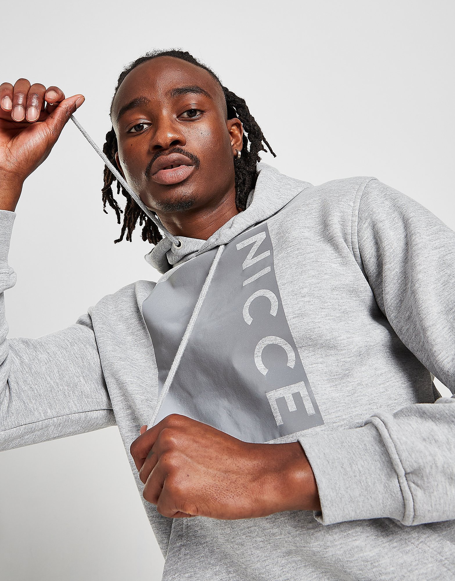 

Nicce Cube Hoodie - Grey - Mens, Grey