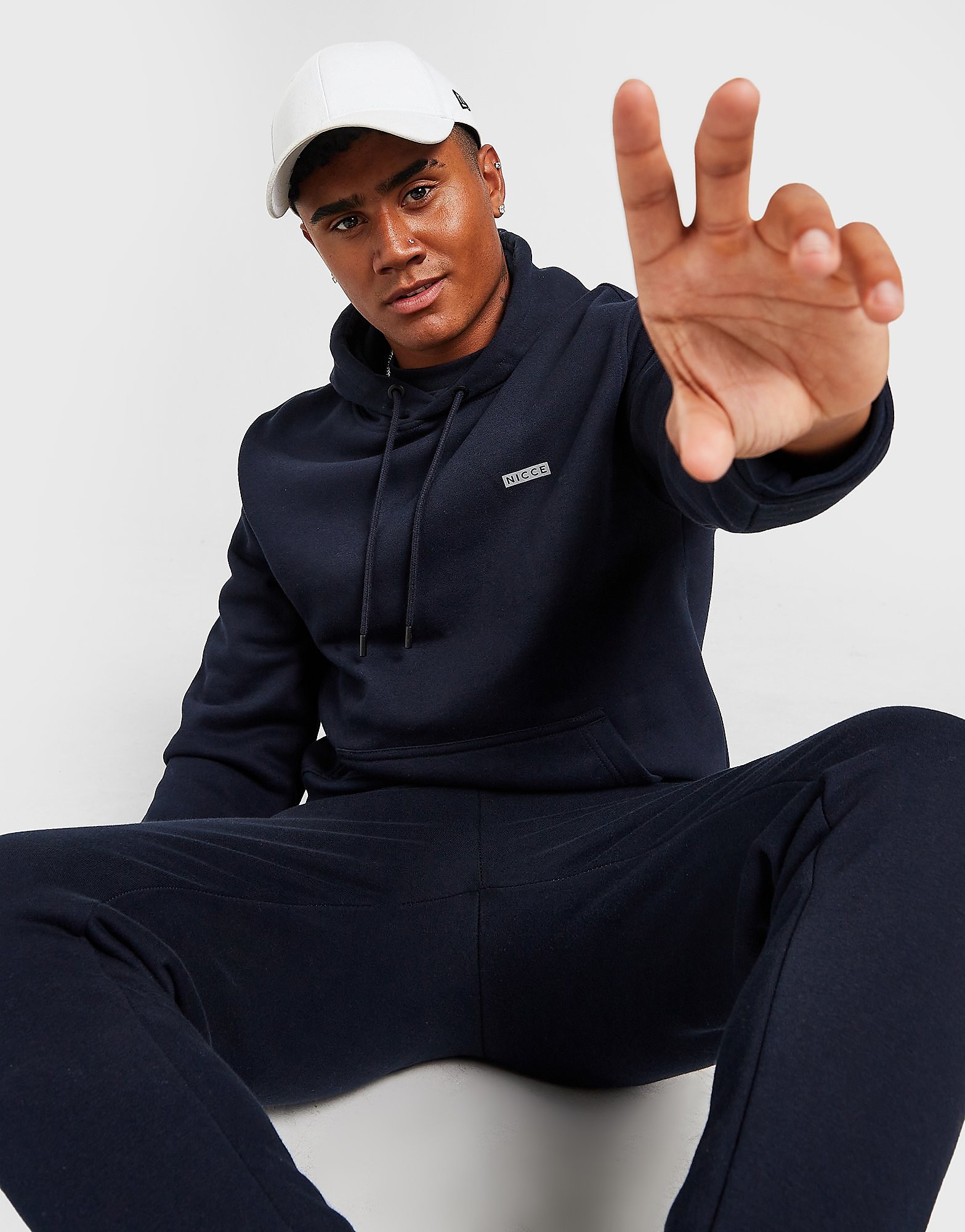 

Nicce Nevas Overhead Hoodie - Navy - Mens, Navy