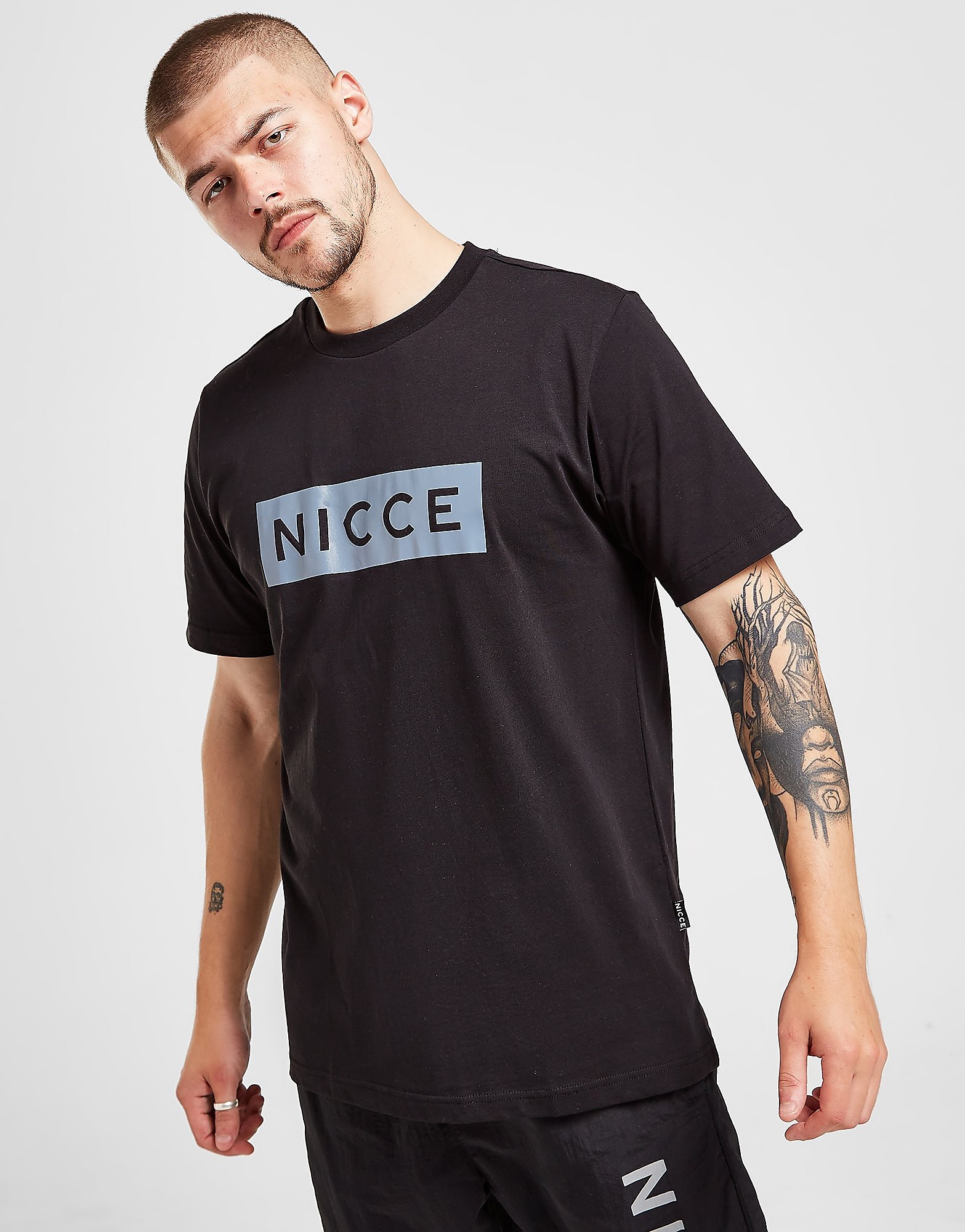 

Nicce Emblem T-Shirt - Black - Mens, Black
