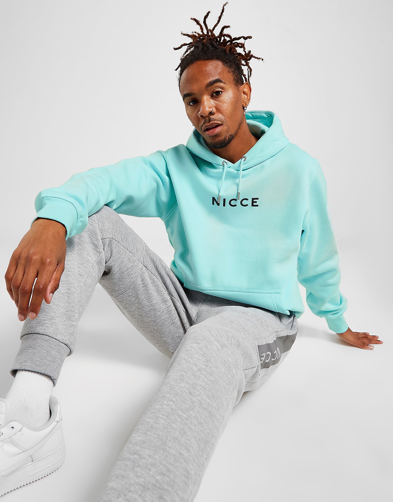 

Nicce Centre Logo Hoodie - Blue - Mens, Blue