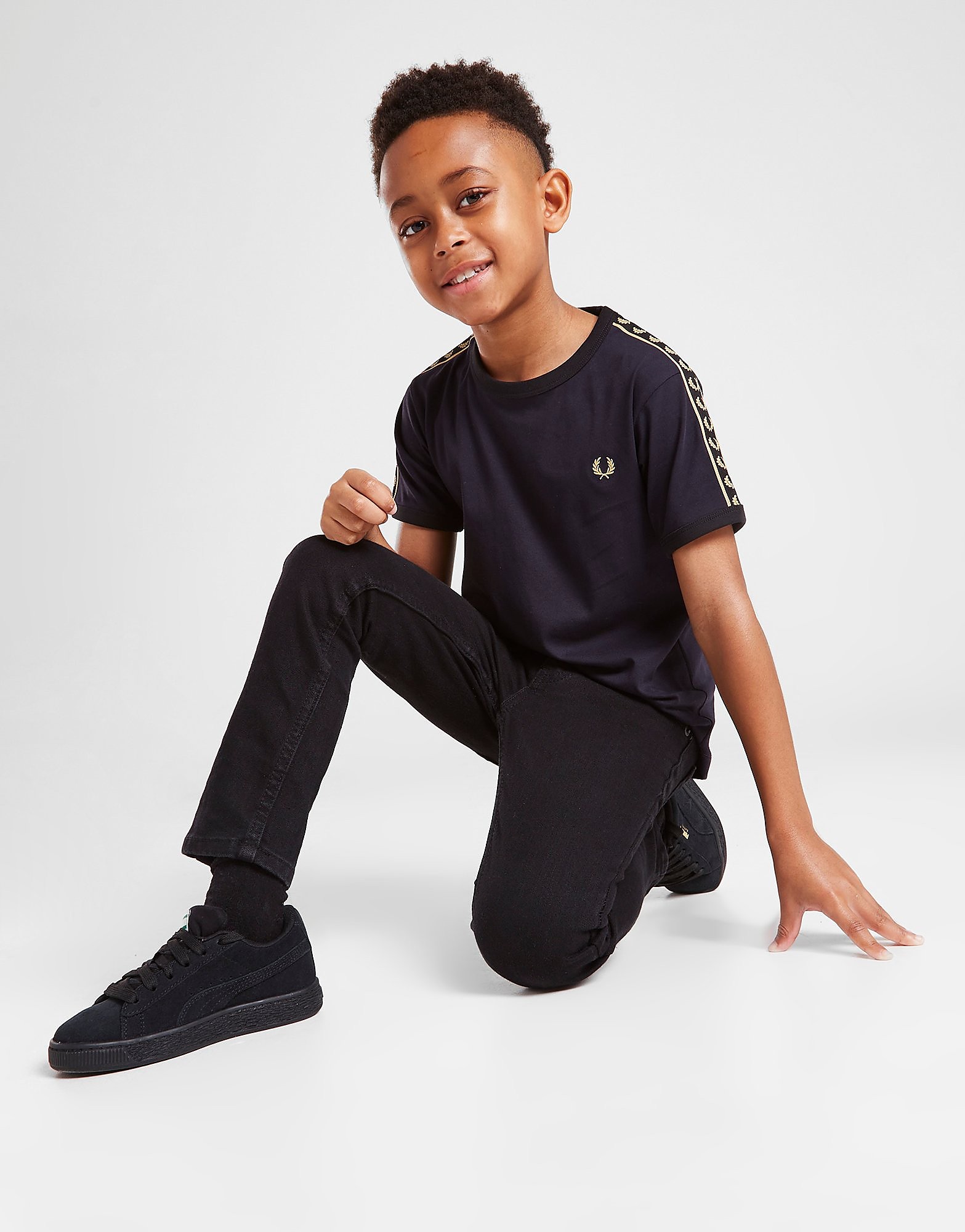

Fred Perry Taped Ringer T-Shirt Children - Black - Kids, Black