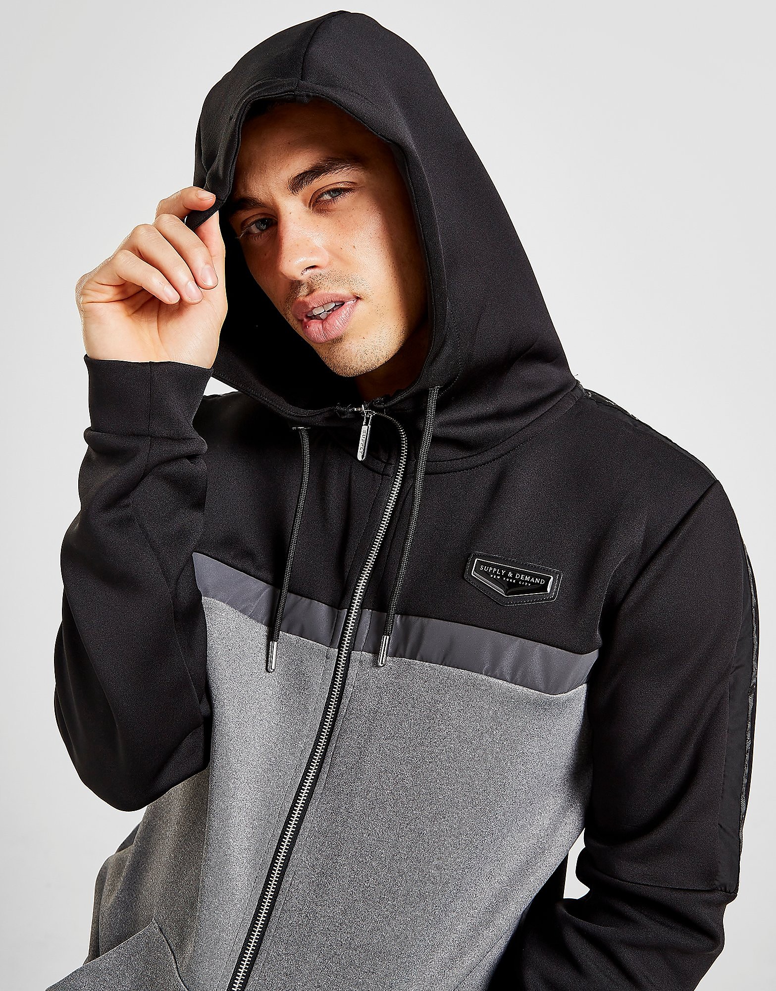 

Supply & Demand Makin Hoodie - Only at JD - BLACK/Grey - Mens, BLACK/Grey