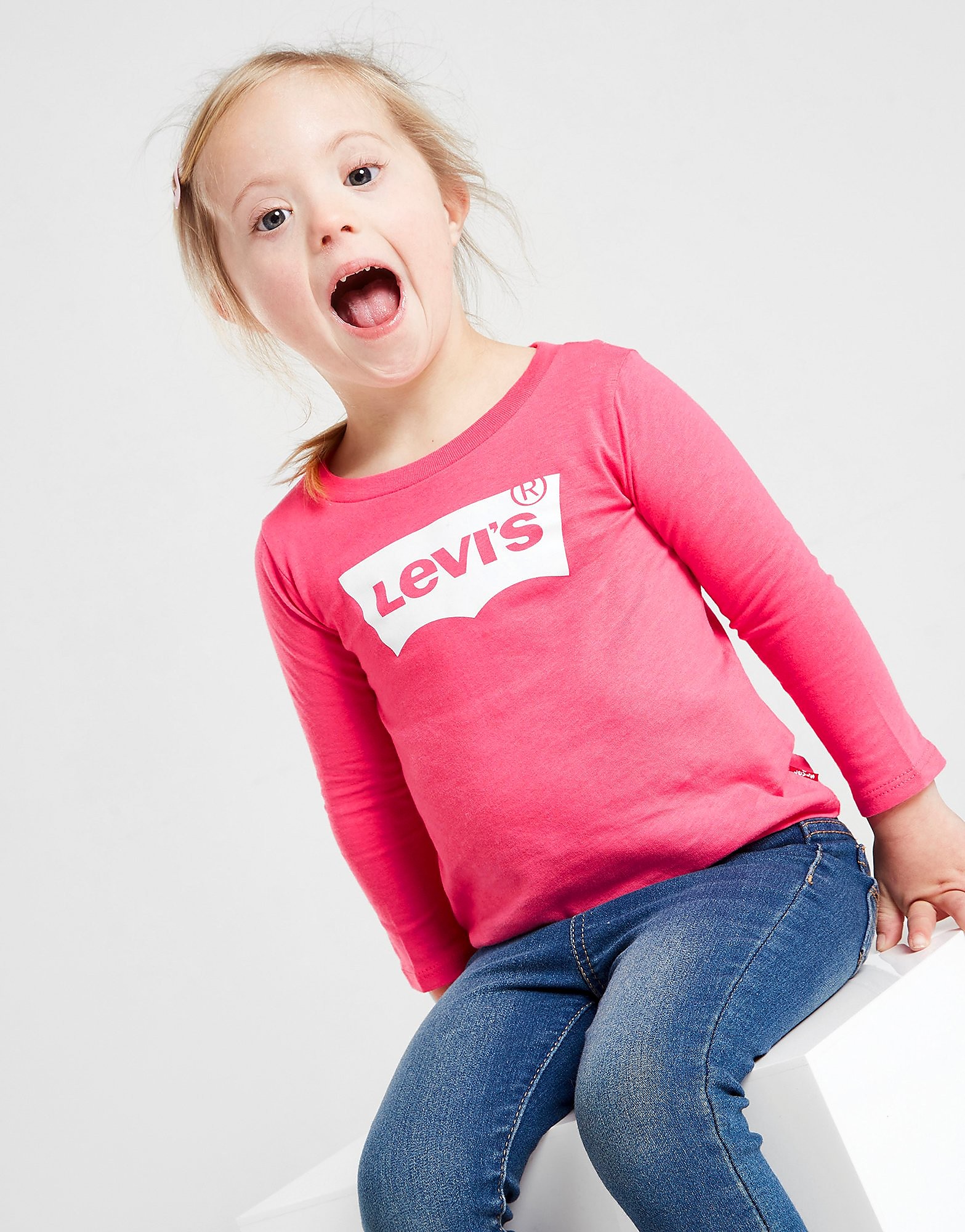 

Levis Girls' Batwing Long Sleeve T-Shirt Infant - Pink - Kids, Pink
