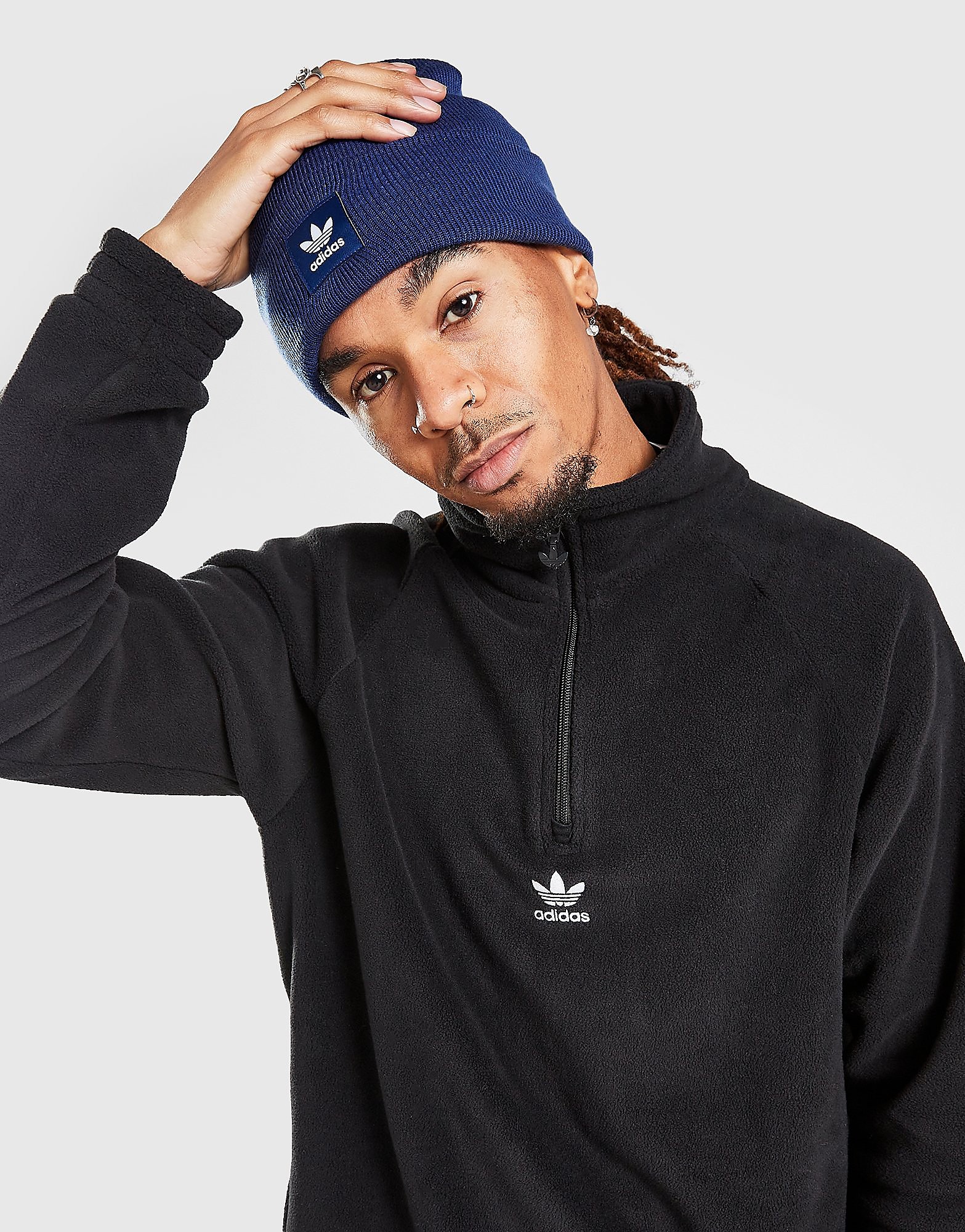 

adidas Originals Trefoil Beanie - Blue - Womens, Blue