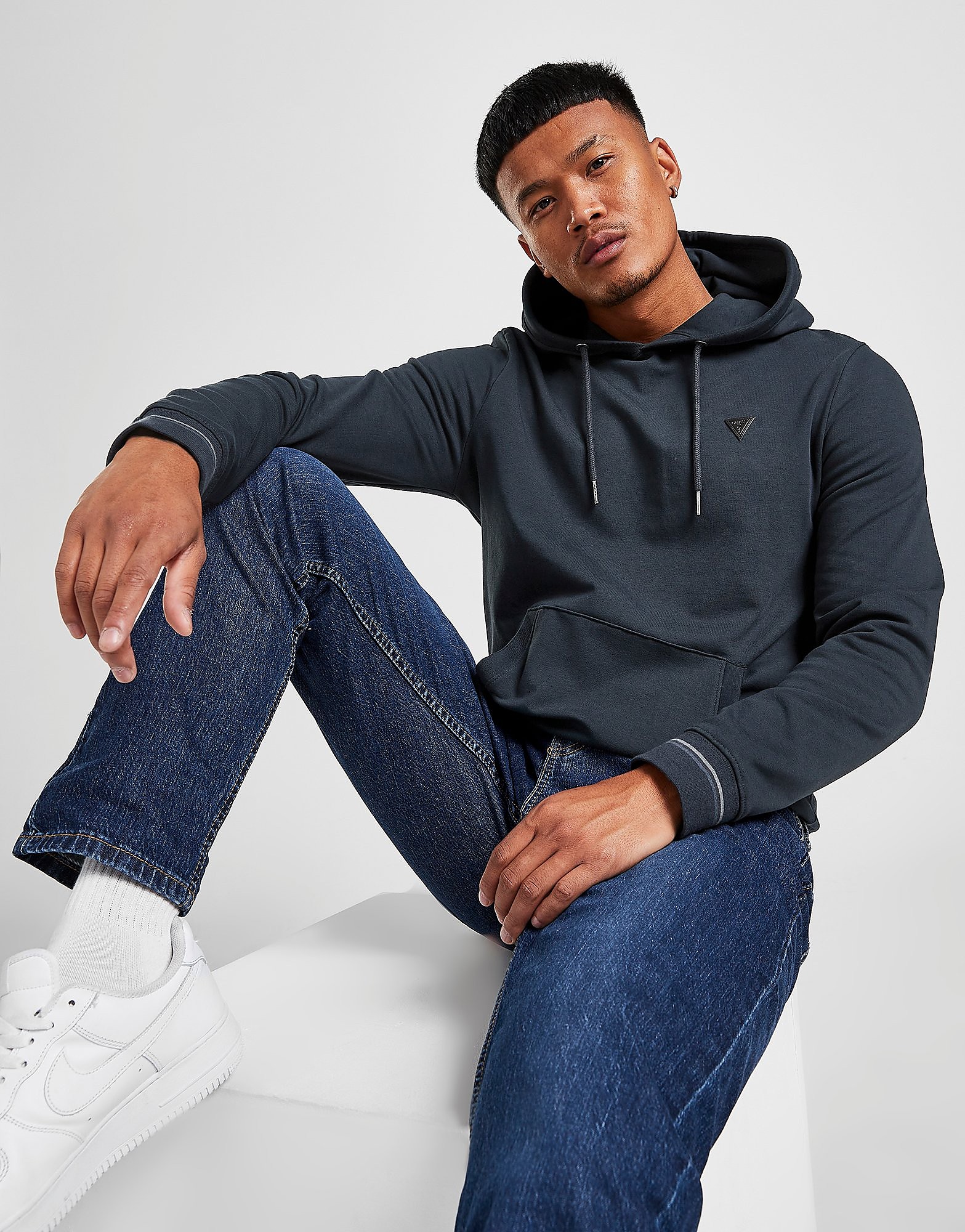 

GUESS Core Hoodie - Navy - Mens, Navy
