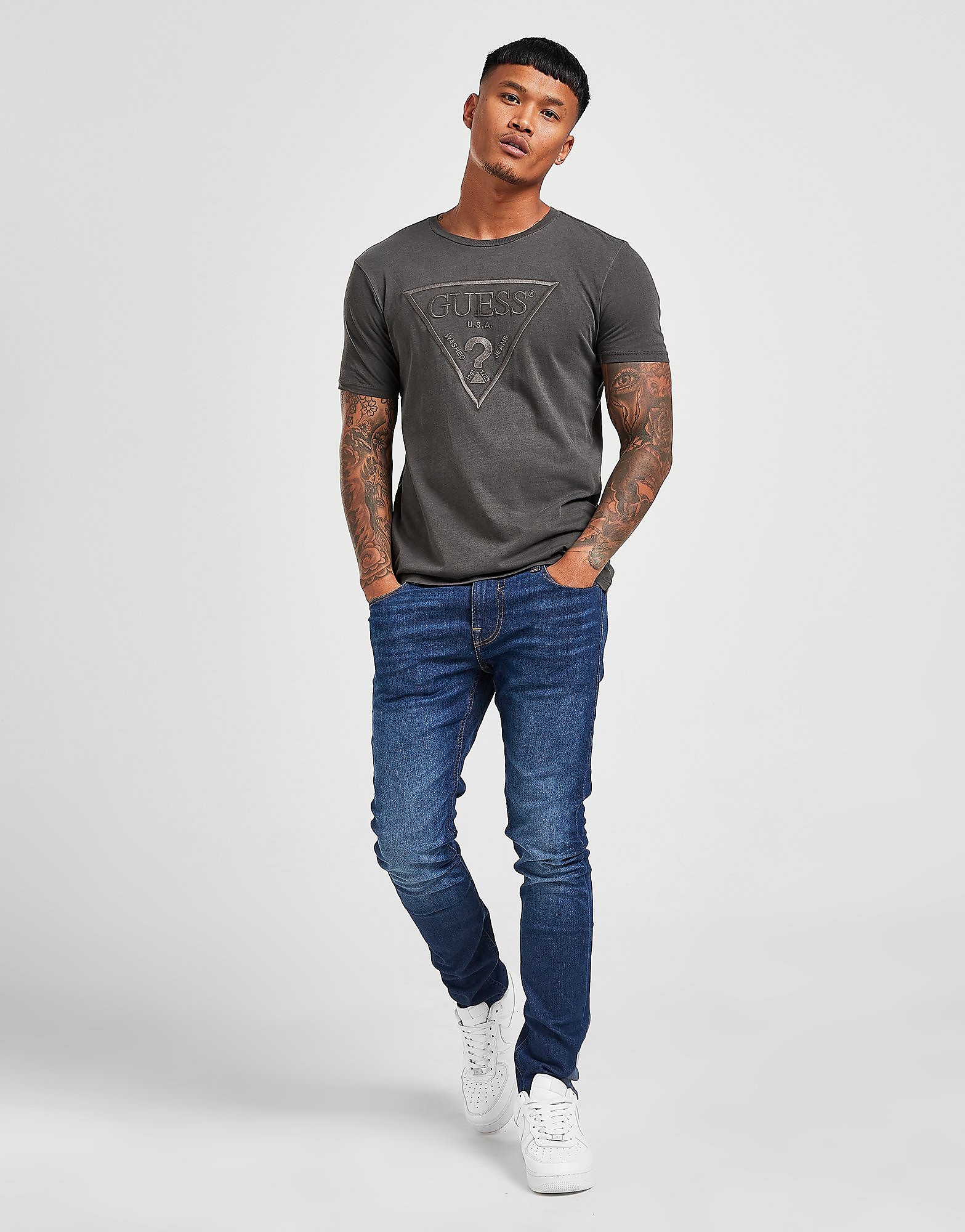

GUESS Chris Slim Jeans - Blue - Mens, Blue