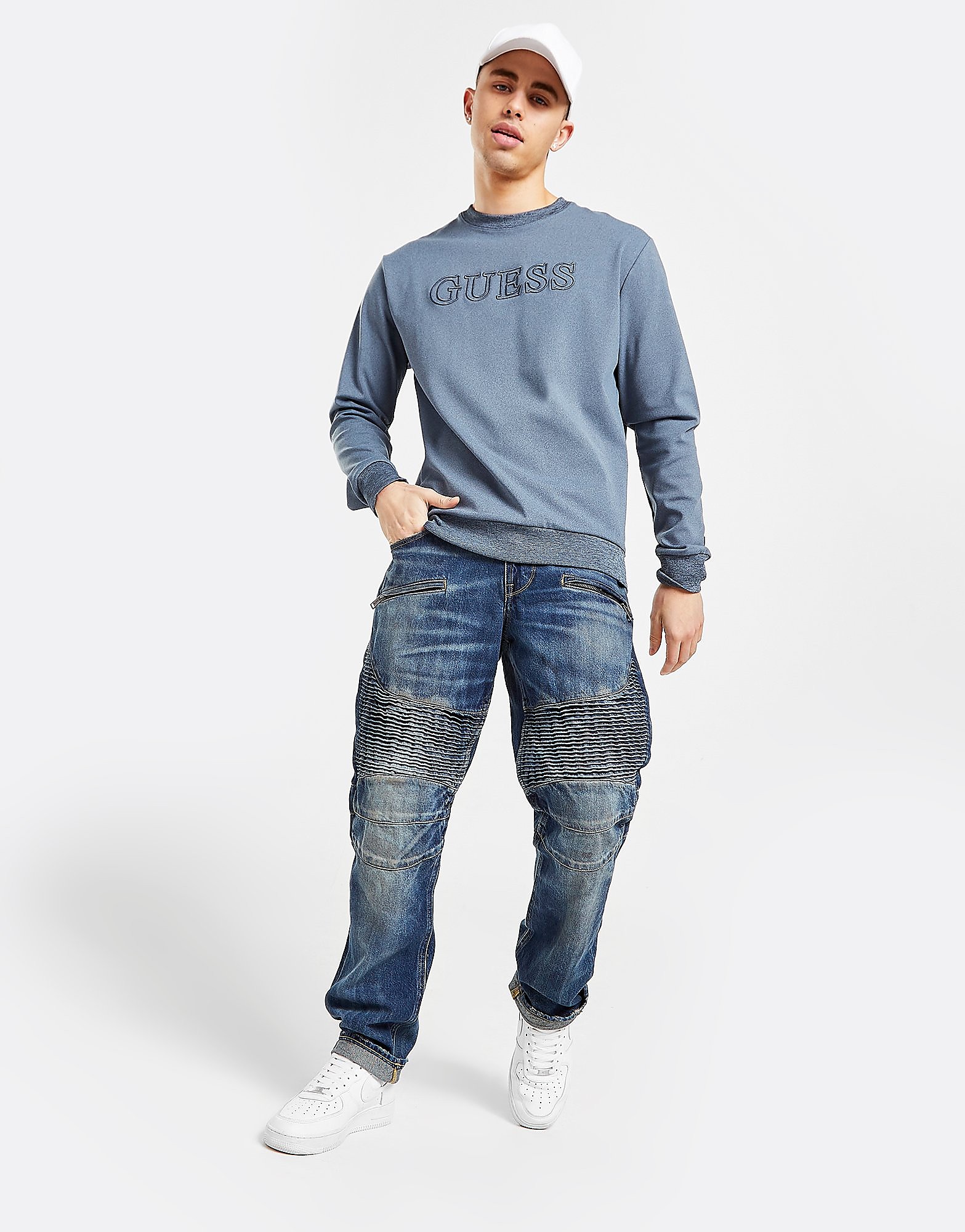GUESS Biker Jeans - Blue - Mens, Blue
