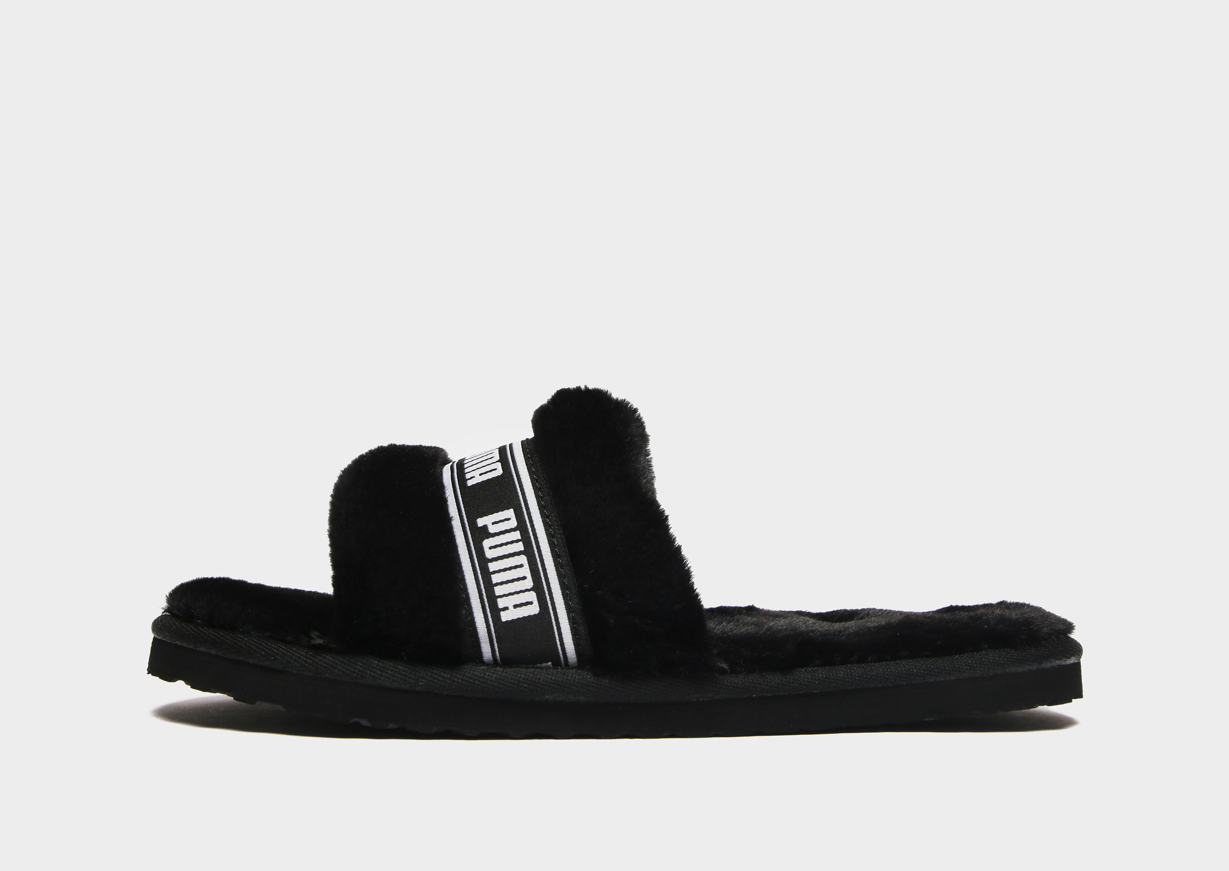 

Puma Fluff Slides Junior - Black - Kids, Black