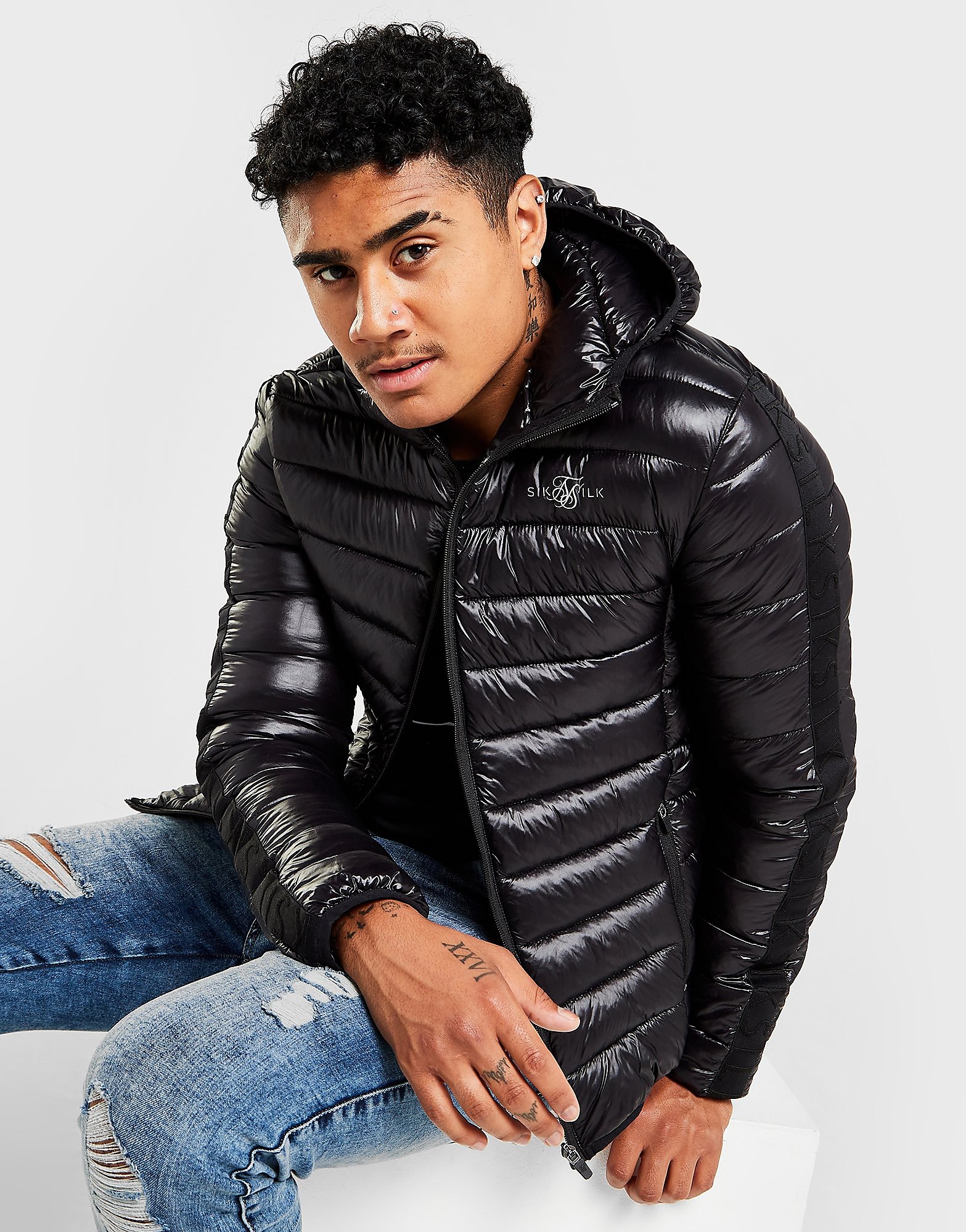 

SikSilk Bubble Jacket - Black - Mens, Black