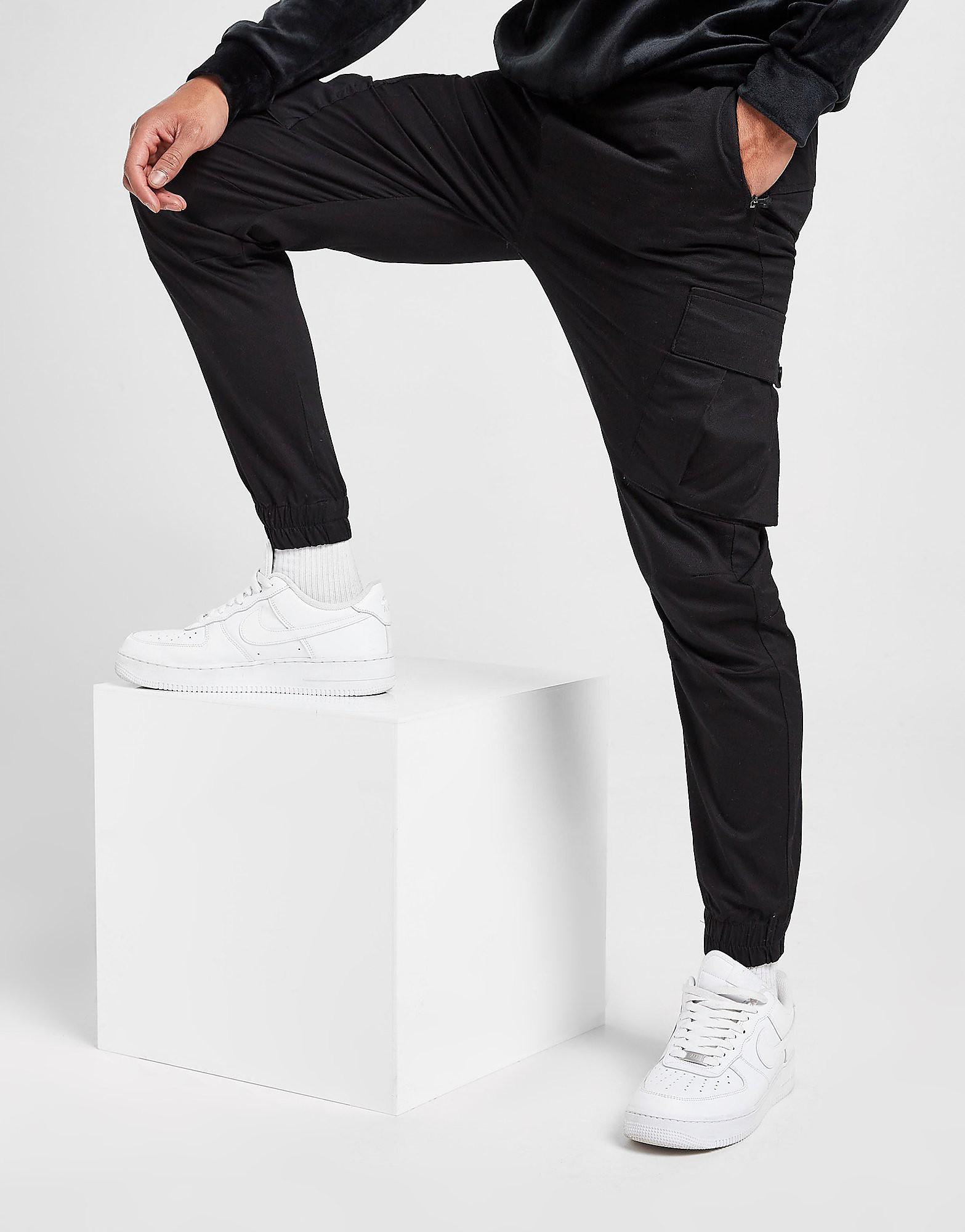 

SikSilk Cargo Pants - Black - Mens, Black