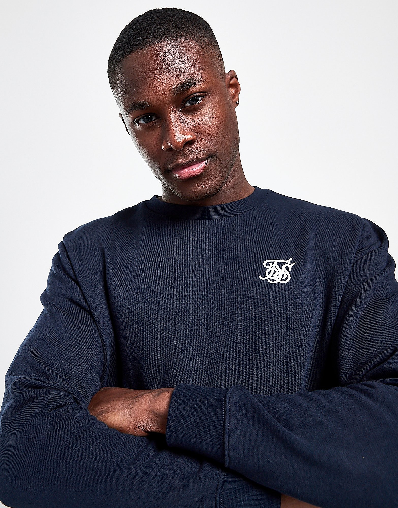 

SikSilk Core Crew Sweatshirt - Only at JD - Blue - Mens, Blue