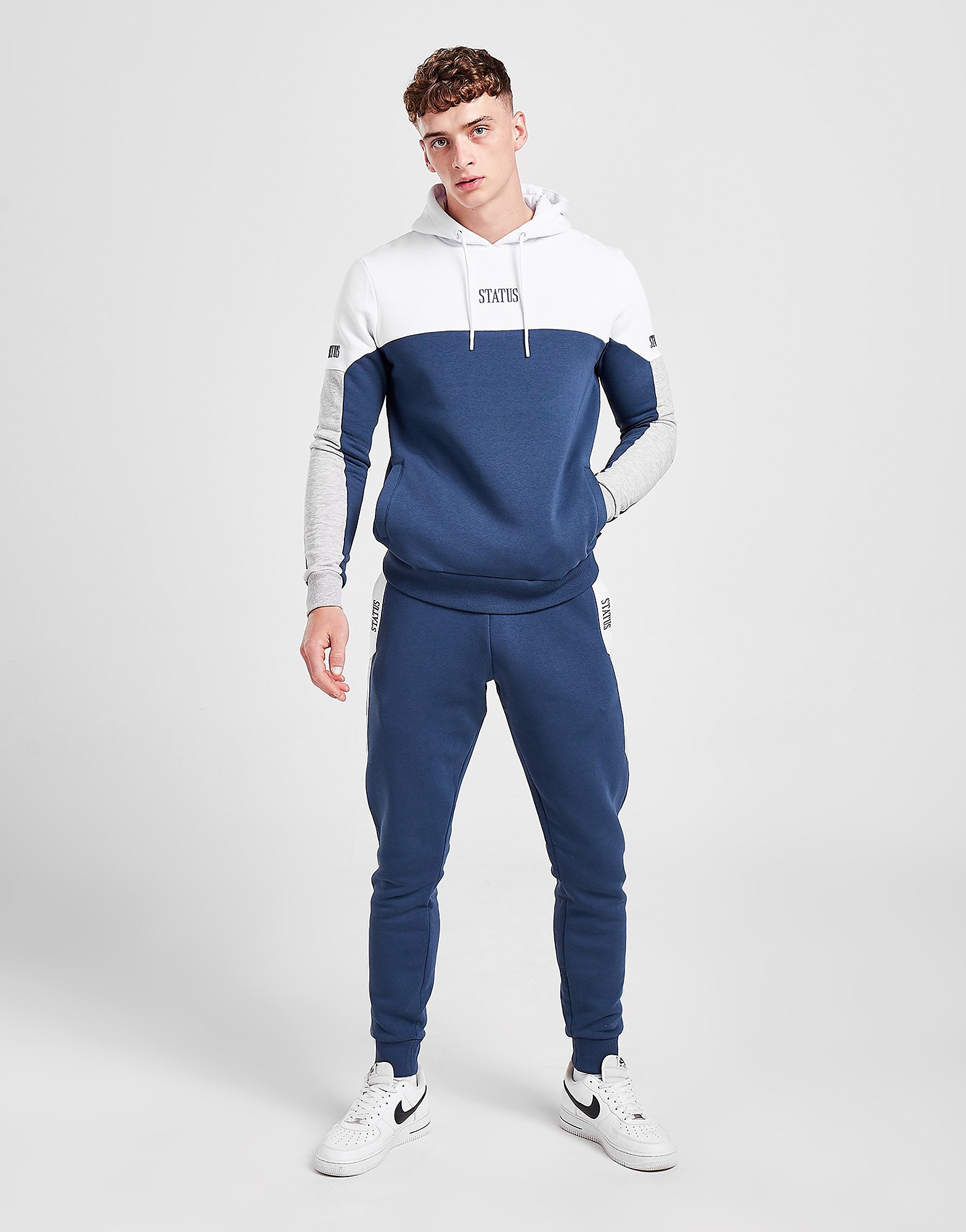 

Status Sonder Fleece Tracksuit - Blue - Mens, Blue