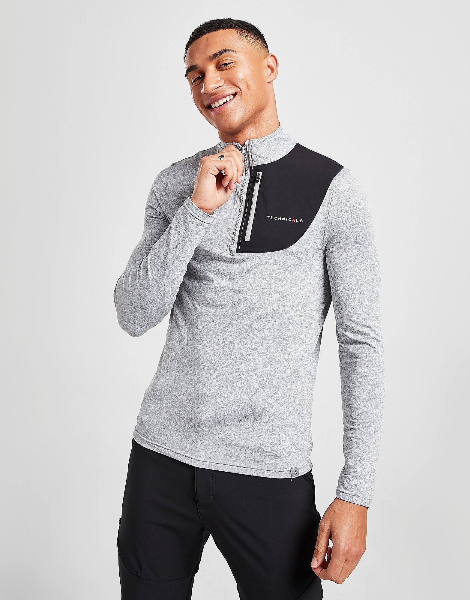 

Technicals Graft 1/4 Zip Track Top - Grey - Mens, Grey