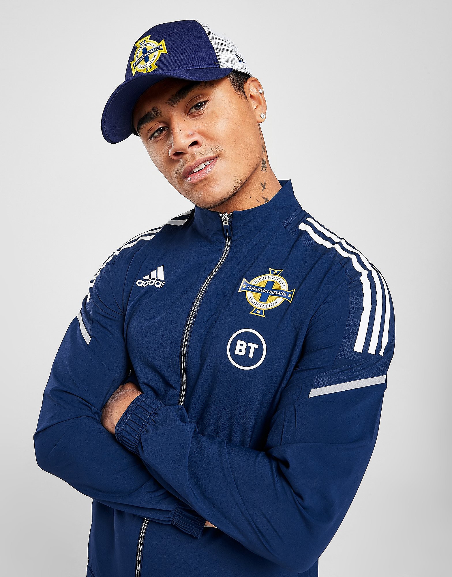 

New Era Northern Ireland Trucker Cap - Navy /White - Womens, Navy /White