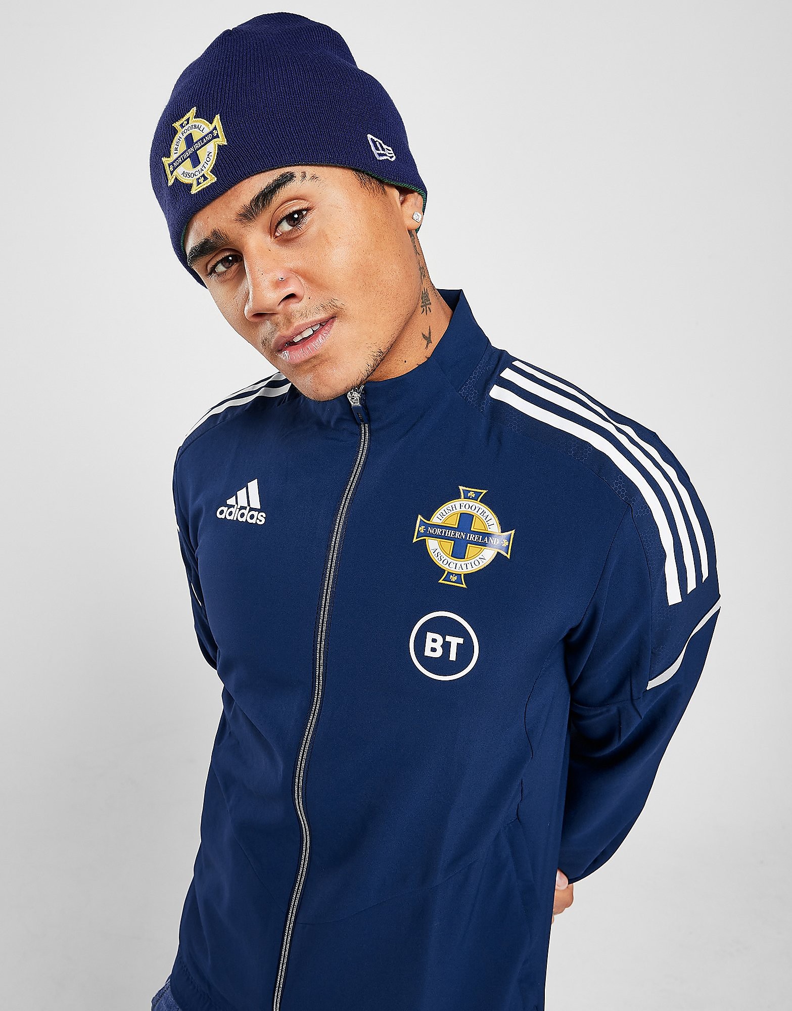 

New Era Northern Ireland Reversible Beanie - Navy /Green - Womens, Navy /Green